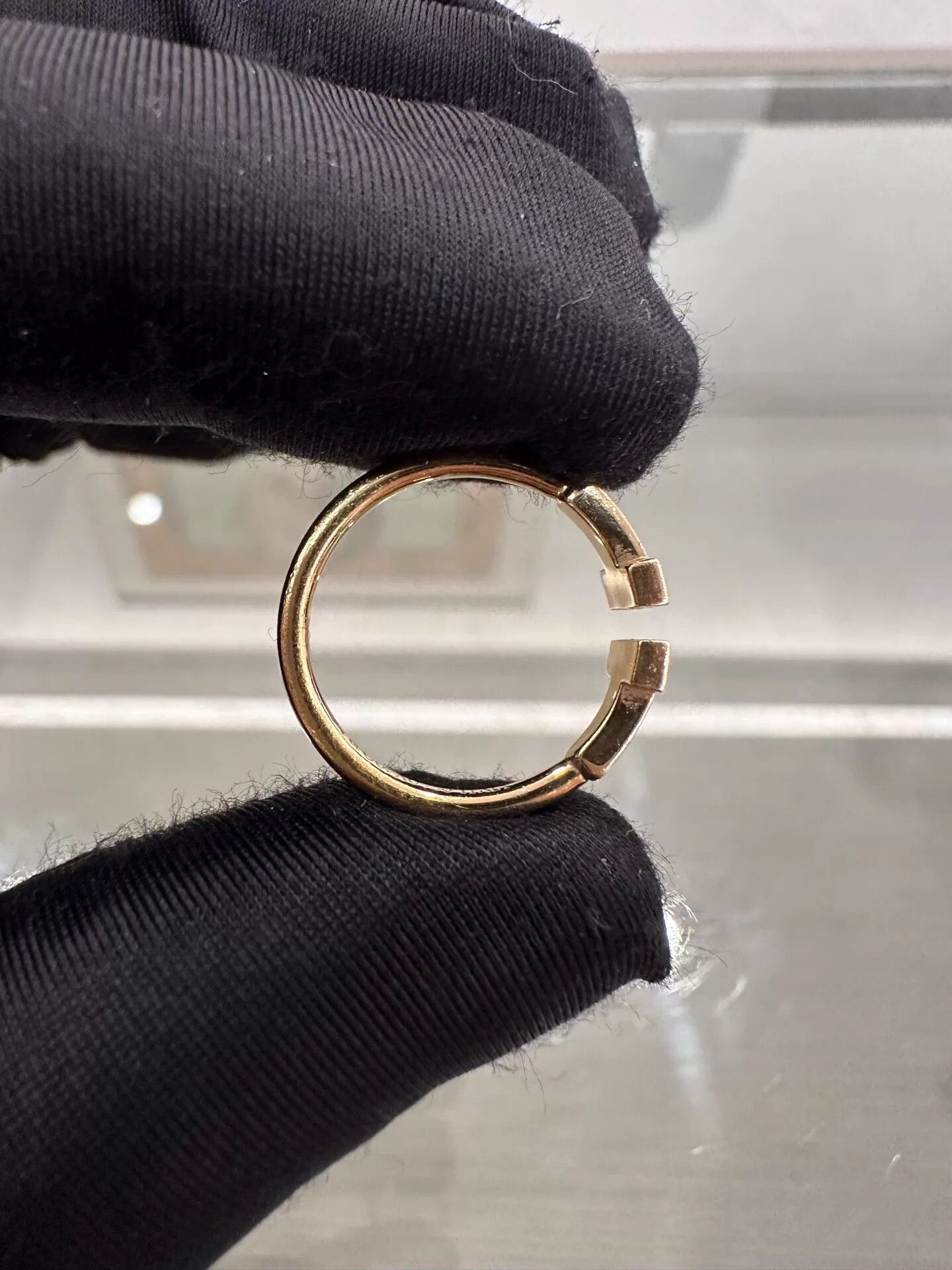 Tiffany & Co. Tiffany T Double T Diamond Ring 18K Rose Gold US5 New Size ONE SIZE - 5 Thumbnail