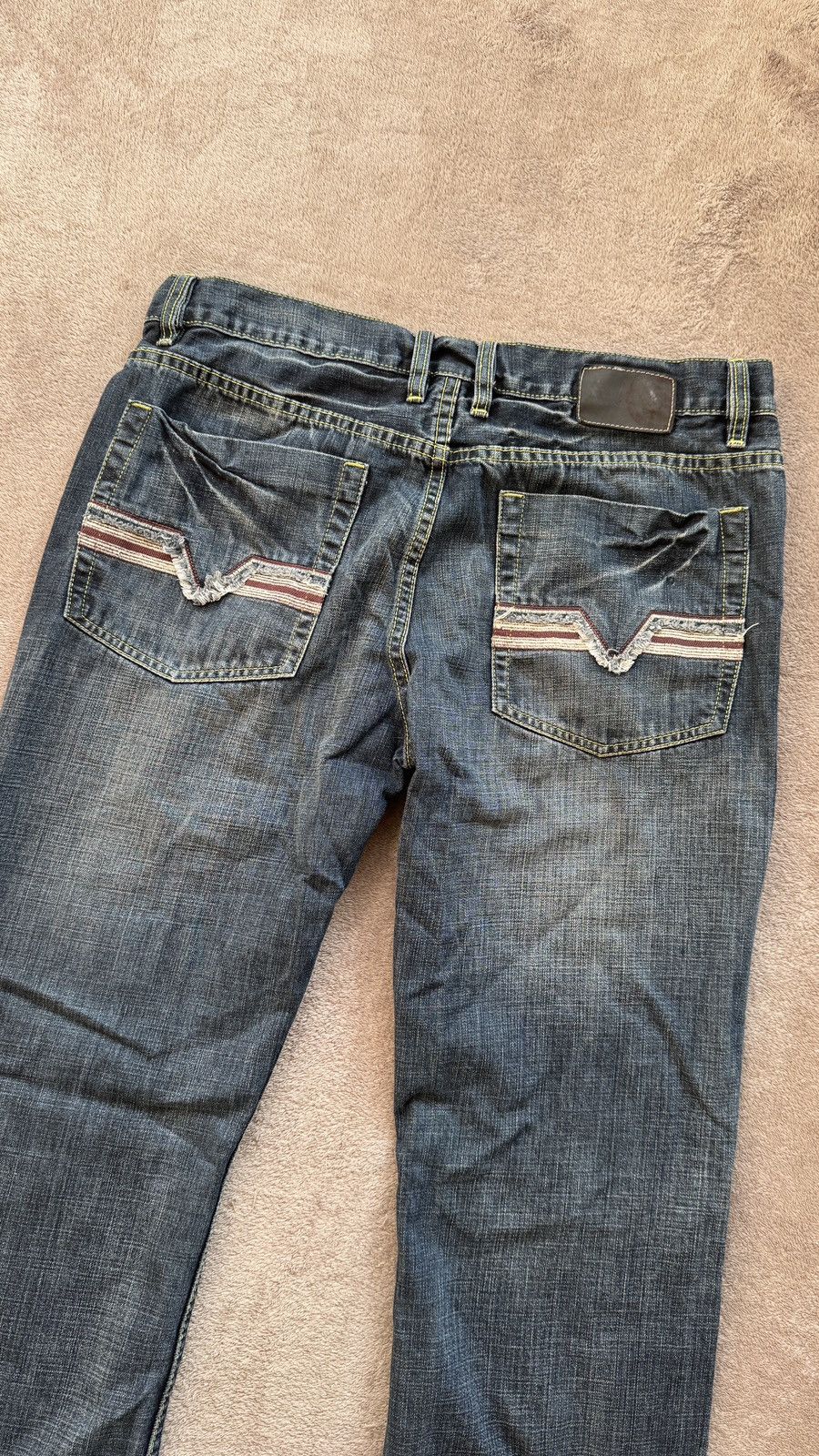 Japanese Brand Flared Diesel Y2K vintage washed denim distressed Jeans Size US 34 / EU 50 - 4 Thumbnail