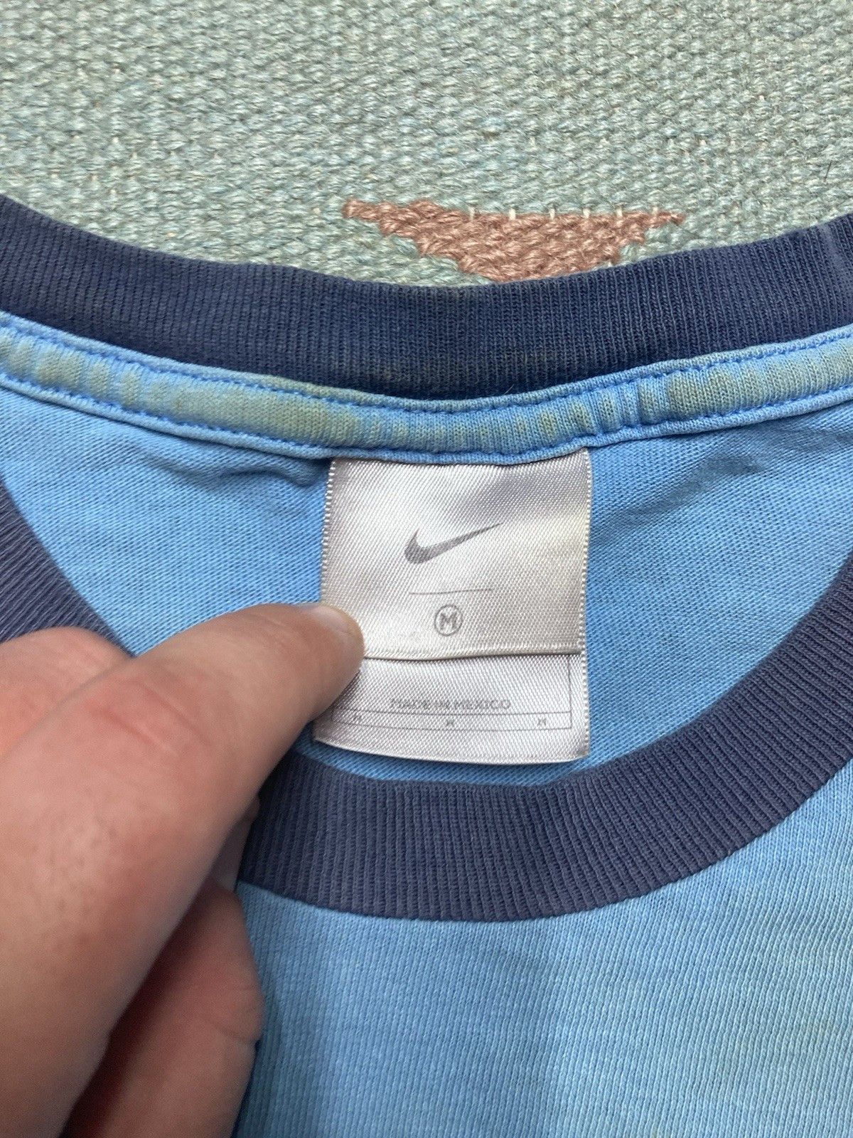 Vintage Vintage ringer t shirt Nike spell out swoosh check logo M Size US M / EU 48-50 / 2 - 7 Thumbnail