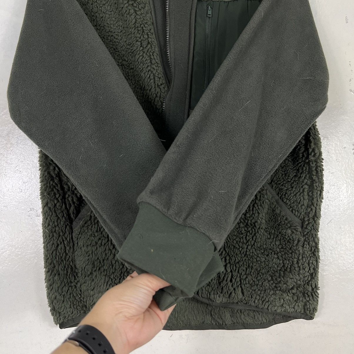 White Mountaineering 🔥 WHITE MOUNTAINEERING FLEECE BOMBER JACKET Size US S / EU 44-46 / 1 - 13 Thumbnail
