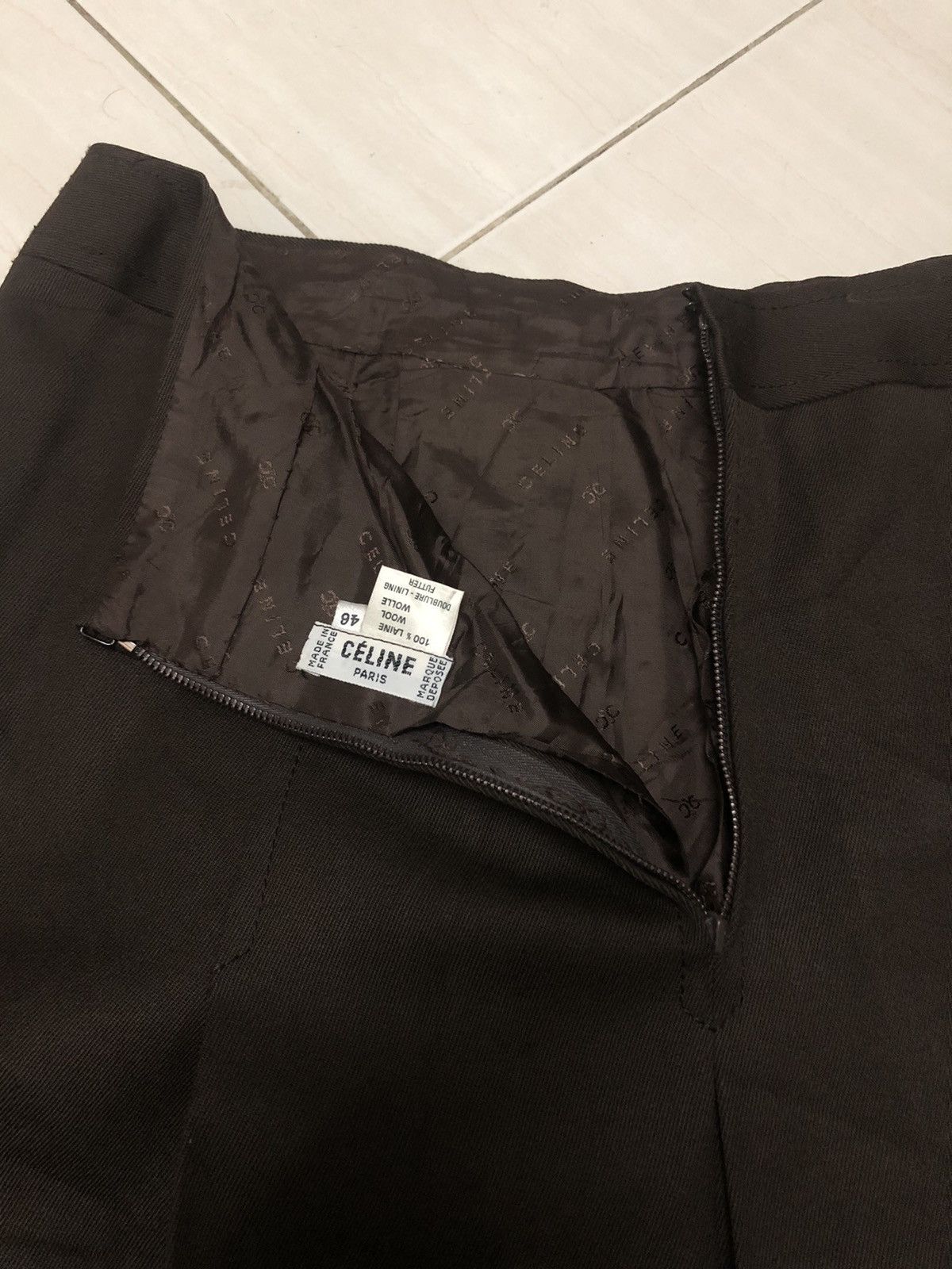 Celine Vtg celine paris buckle brown midi skirt Size 34" / US 12 / IT 48 - 5 Thumbnail