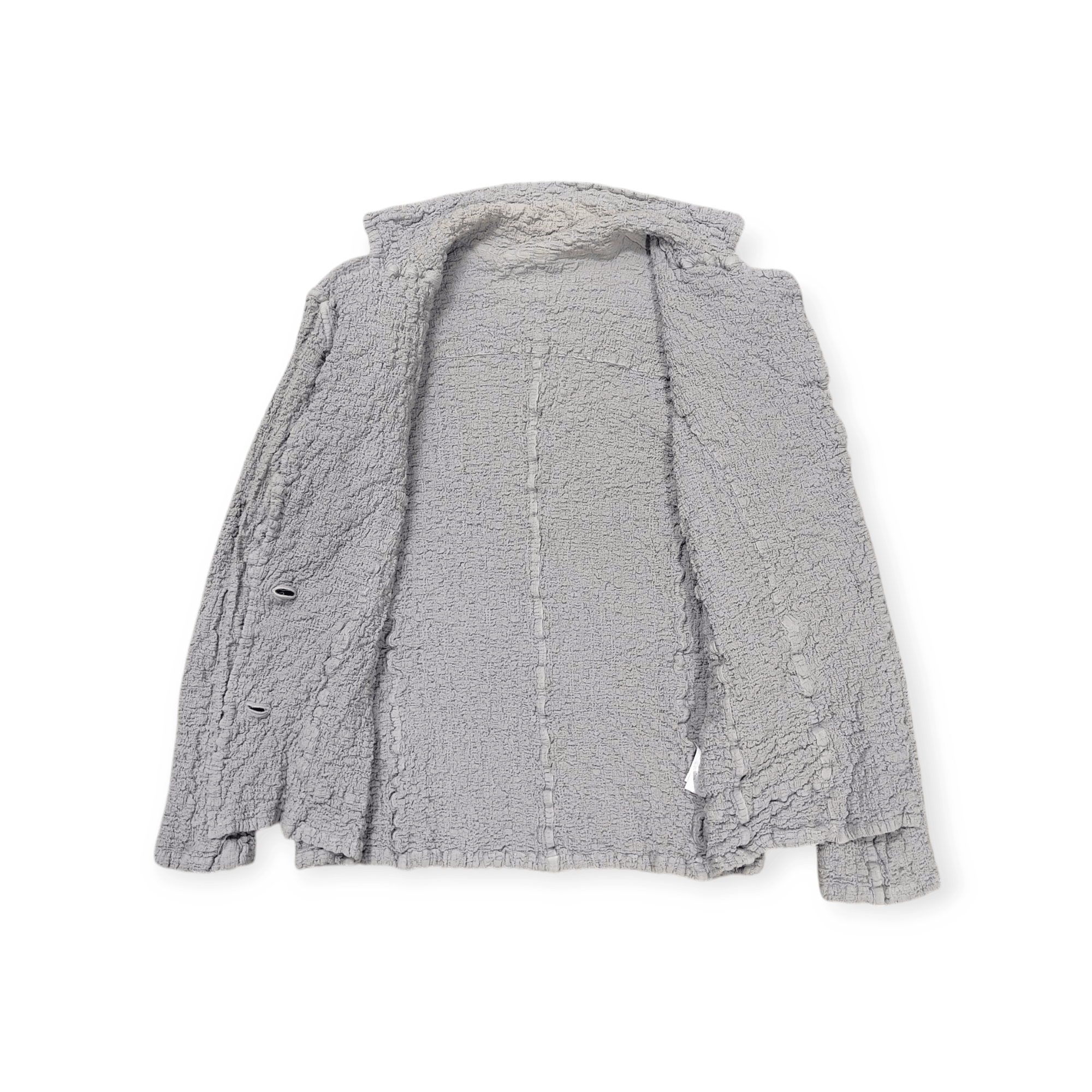 Issey Miyake × Pleats Please Issey Miyake ISSEY MIYAKE Me Cauliflower Pleated Stretch Cardigan Blazer Size S / US 4 / IT 40 - 16 Thumbnail
