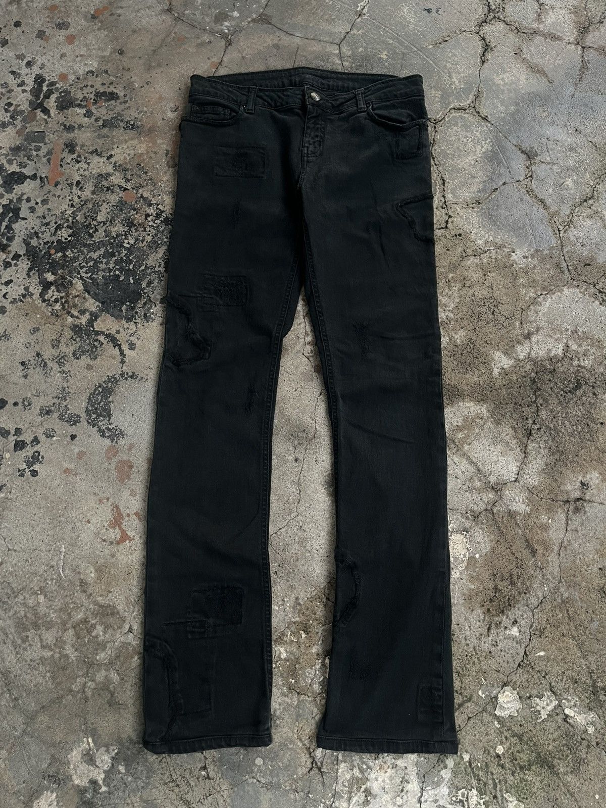 Isamu Katayama Backlash ZADIG & VOLTAIRE PATTERN BREAK PATCH WORK PANTS DENIM JEANS Size US 30 / EU 46 - 1 Thumbnail