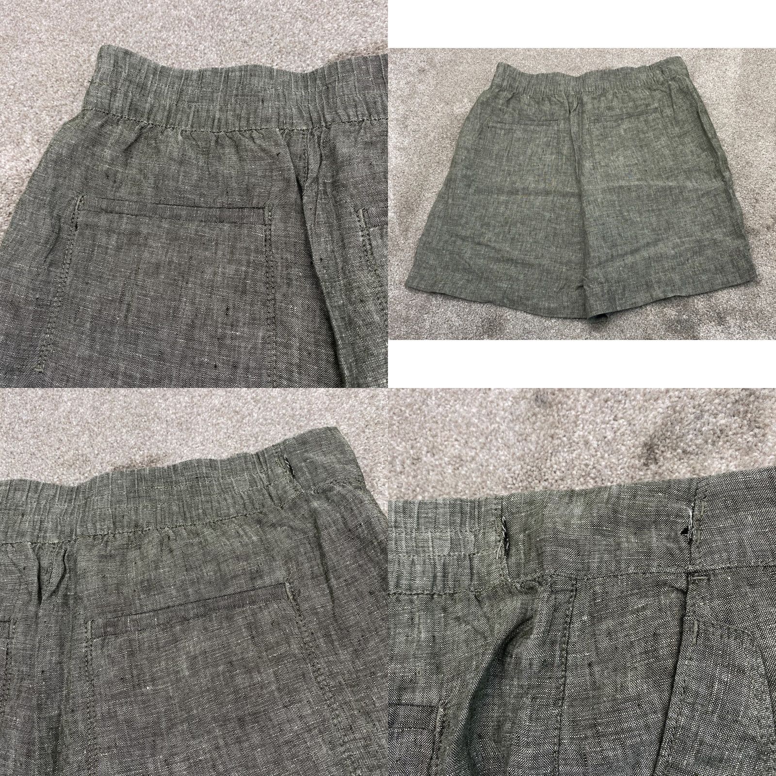 Athleta Athleta Shorts Women 100% Linen Green Size 6 Elastic Waistband Pockets Activewear 6.5 Inseam Size 28" / US 6 / IT 42 - 8 Thumbnail