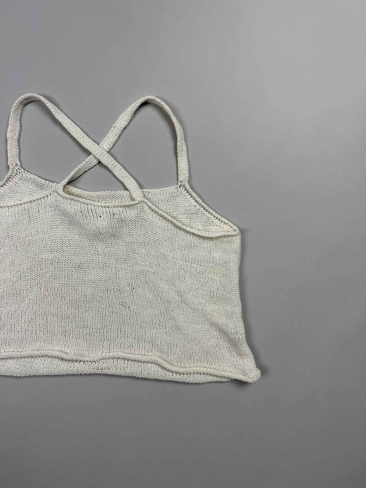 Sarah Pacini Sarah Pacini Y2K AvantGarde Cropped Knit Sleeveless Tank Top Size ONE SIZE - 10 Thumbnail