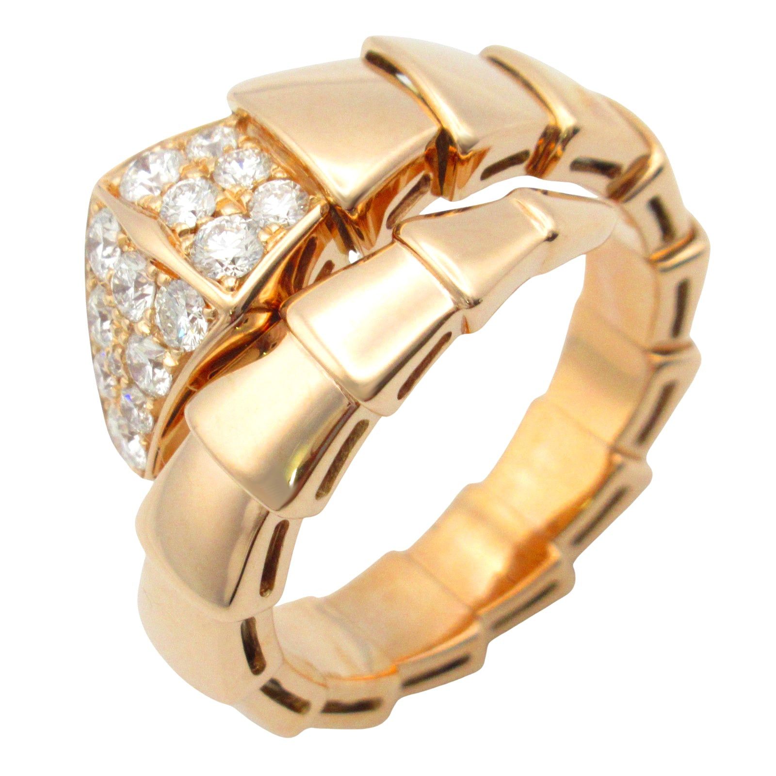 Bvlgari Bvlgari Serpenti Diamond Ring K18Pg (Pink Gold) Clear Size ONE SIZE - 1 Thumbnail