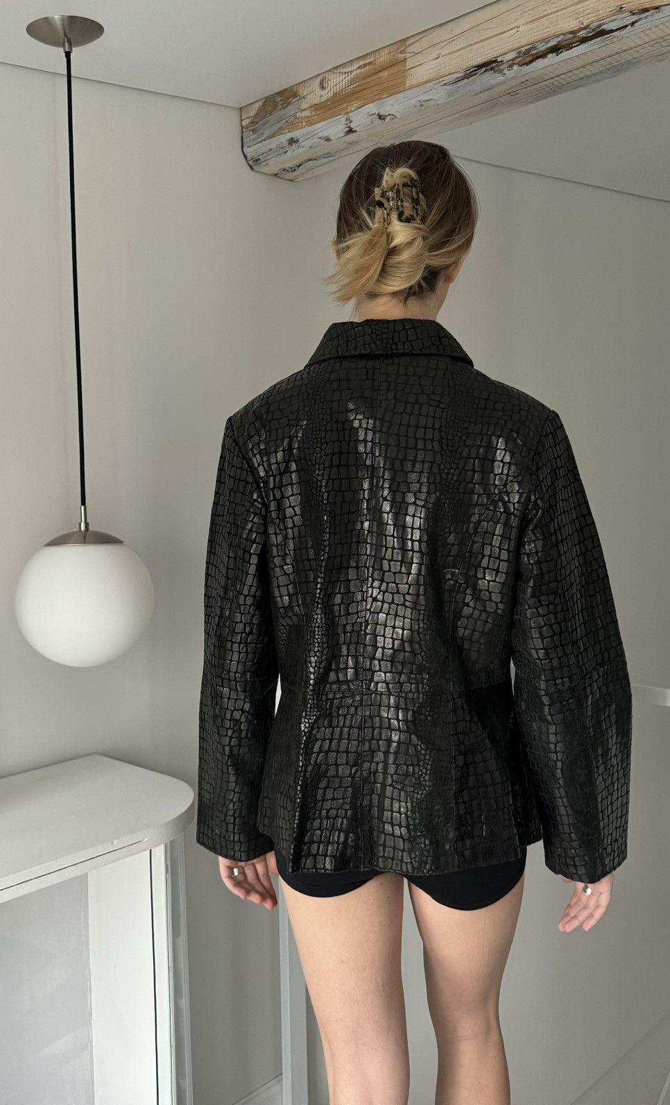 Vintage Vintage Japanese leather jacket like snake print Size S / US 4 / IT 40 - 6 Thumbnail