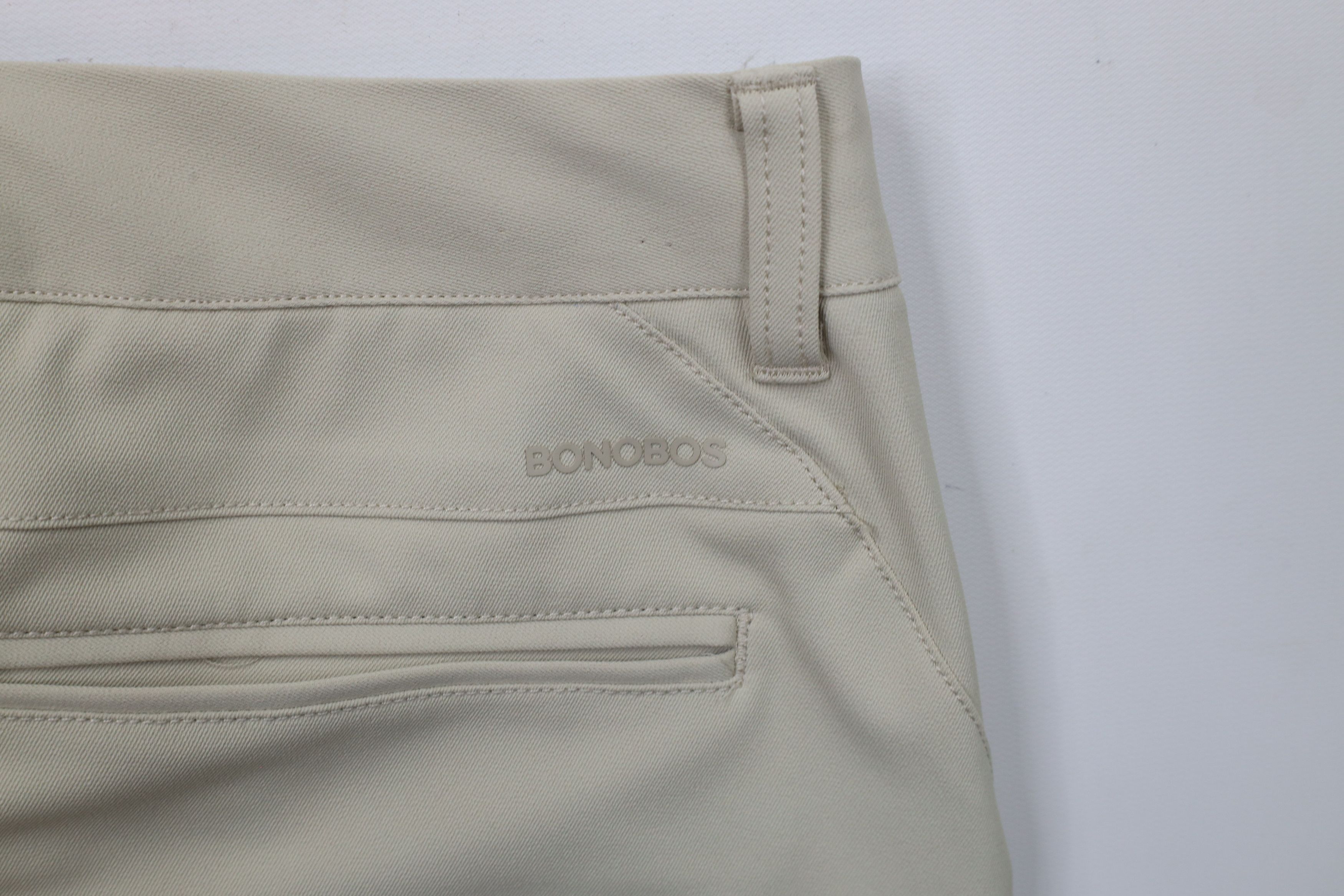 Bonobos × Vintage Bonobos Golf Stretch Flat Front Tech Golf Chino Pants Beige Size US 32 / EU 48 - 11 Thumbnail