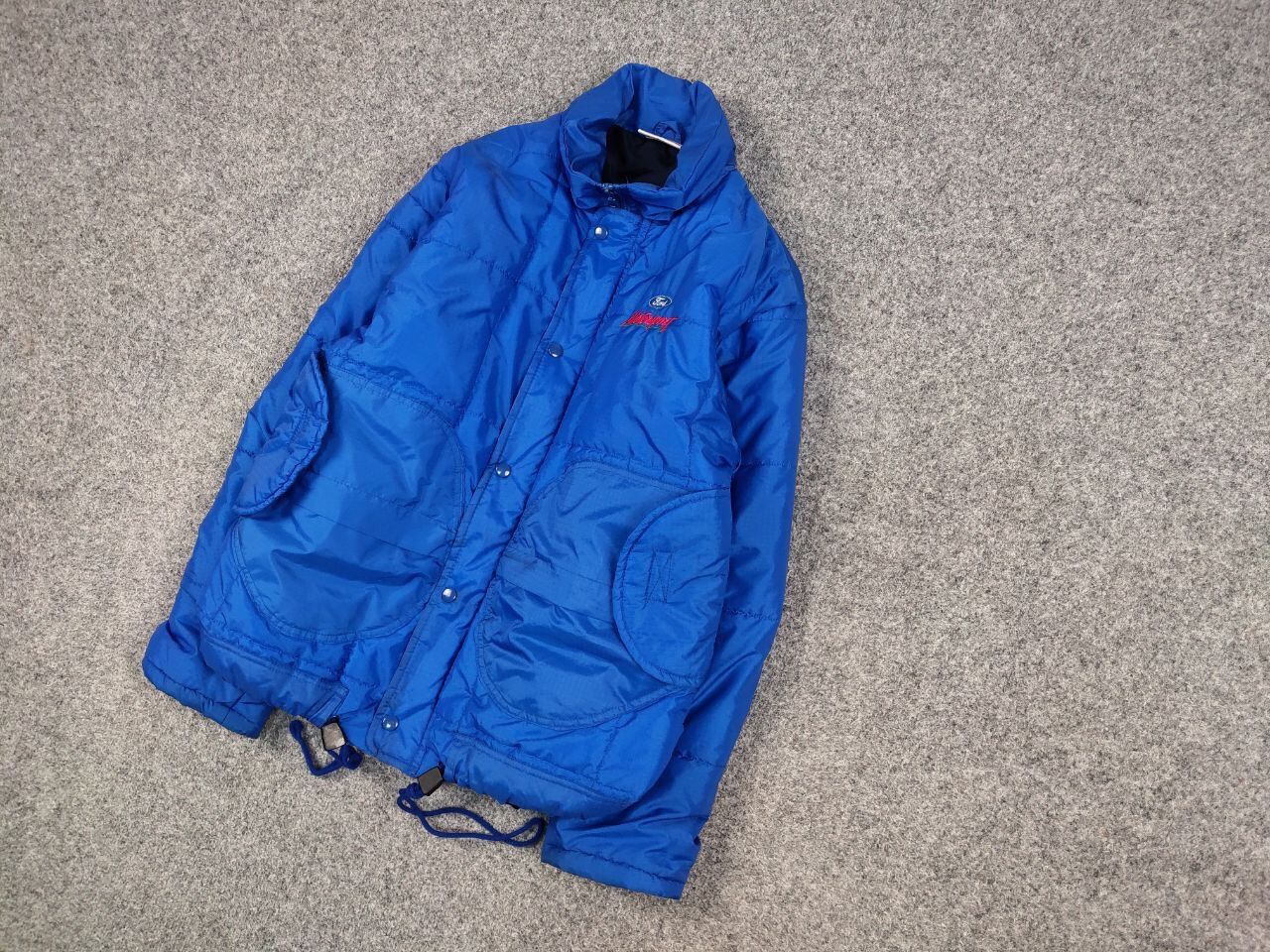 Vintage Vintage 90's Ford Motorsport Racing Winter Blue Nylon Jacket Size US S / EU 44-46 / 1 - 3 Thumbnail