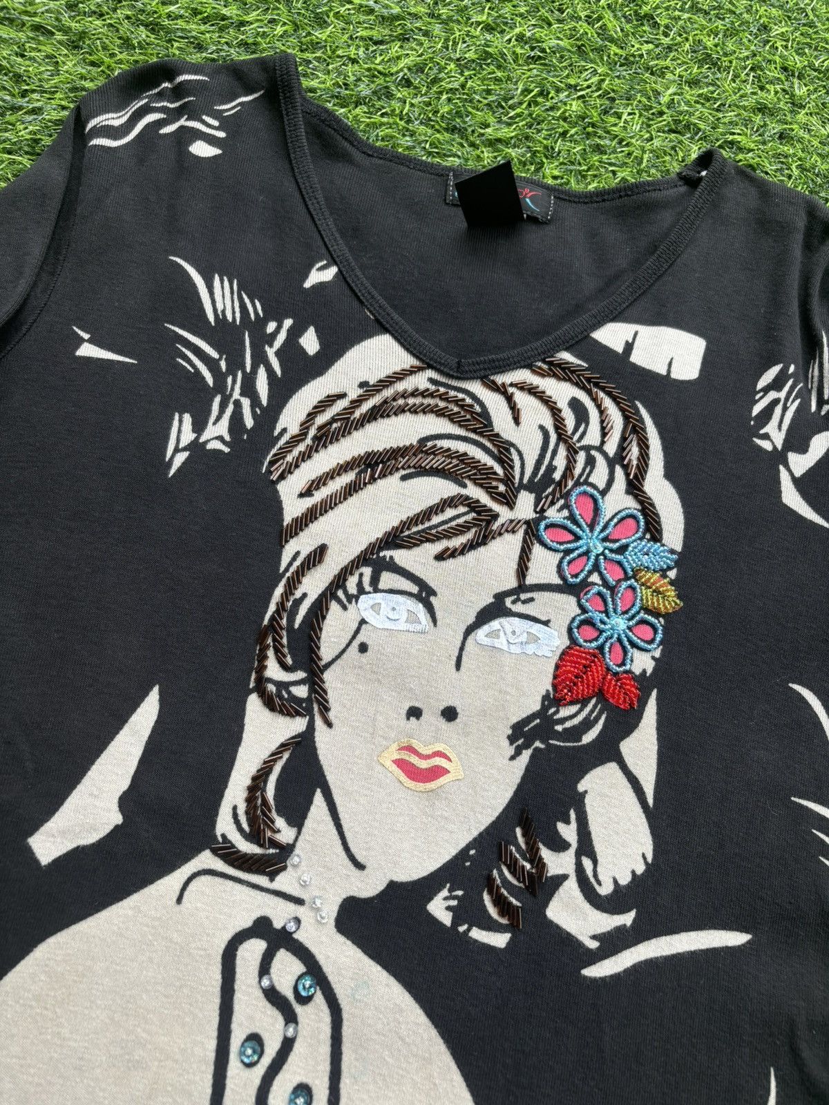 Hysteric Glamour Y2k Oustooc Barcelona Women's Longsleeve Size M / US 6-8 / IT 42-44 - 4 Thumbnail