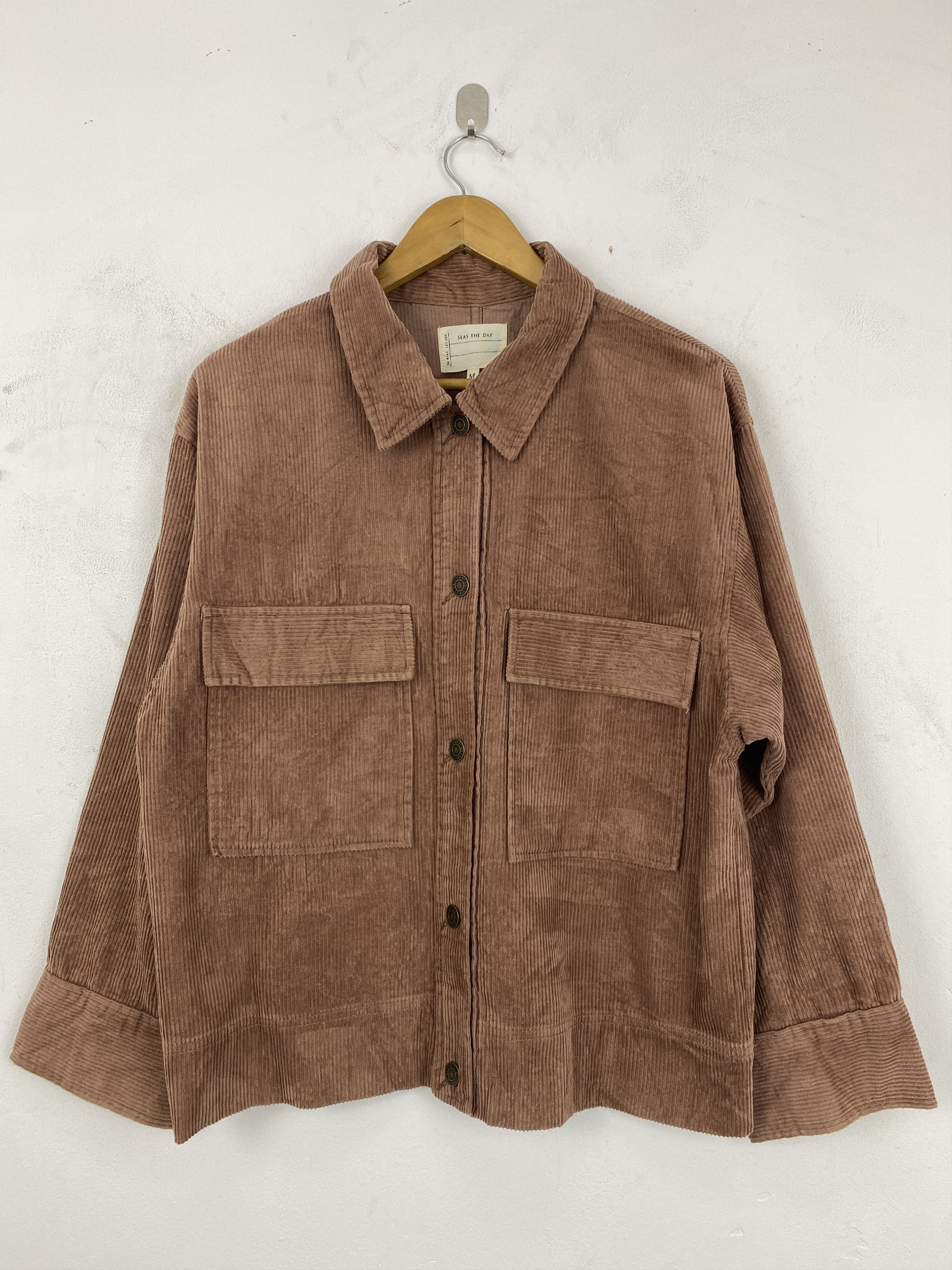Japanese Brand 90’s Vtg Chore Corduroy Work Jacket Seas The Day JA0148 Size US M / EU 48-50 / 2 - 1 Thumbnail