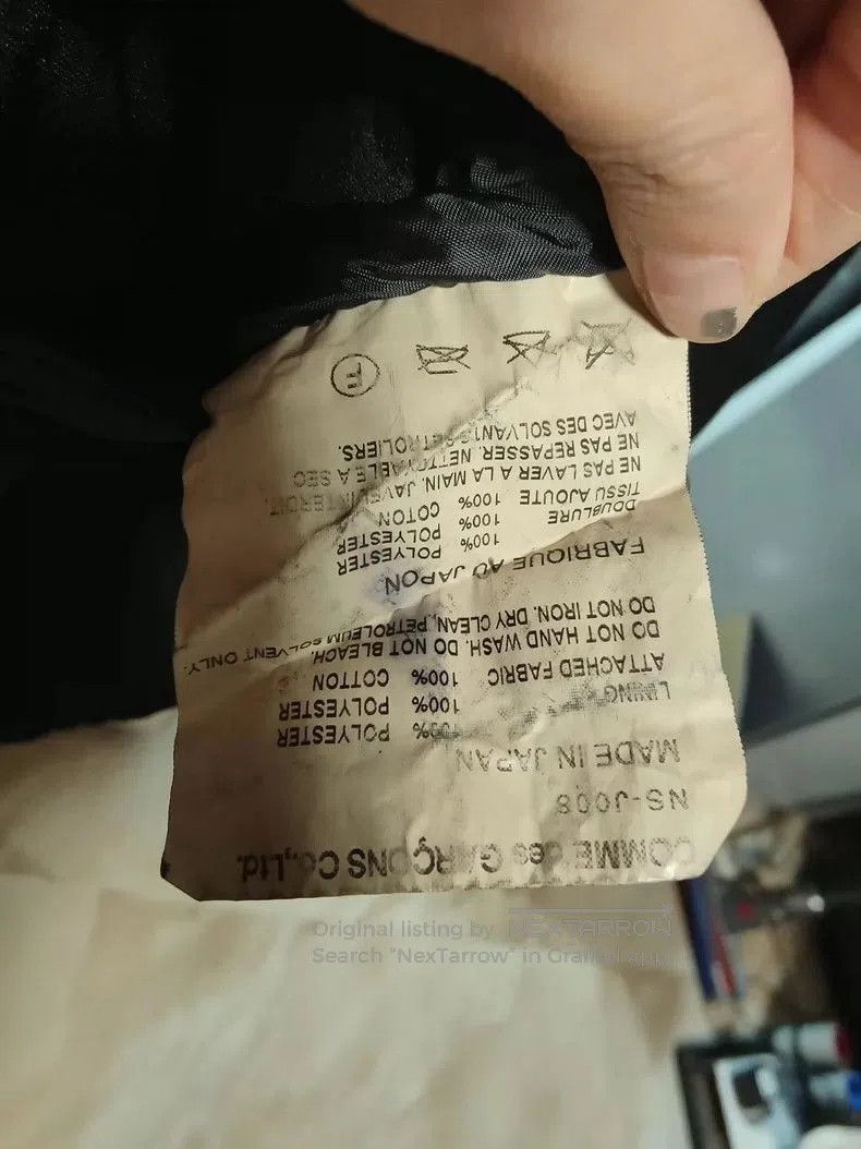 Comme des Garcons CDG Black Round Collar Pocket Jacket - dmc. Size US S / EU 44-46 / 1 - 4 Thumbnail