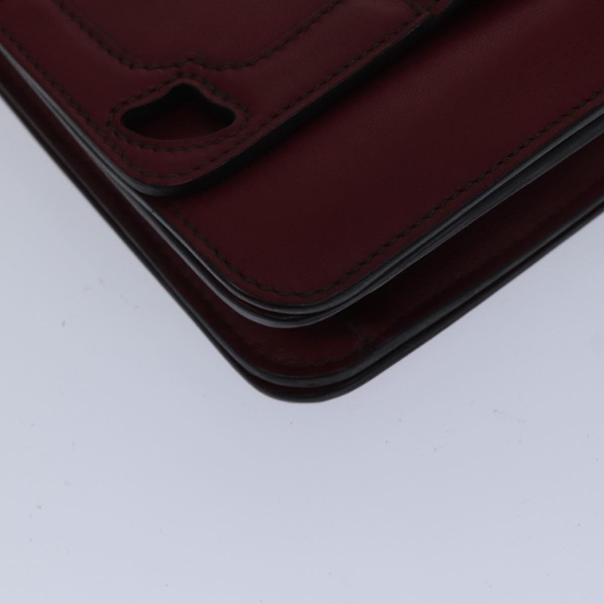 Cartier Shoulder Bag Leather Bordeaux