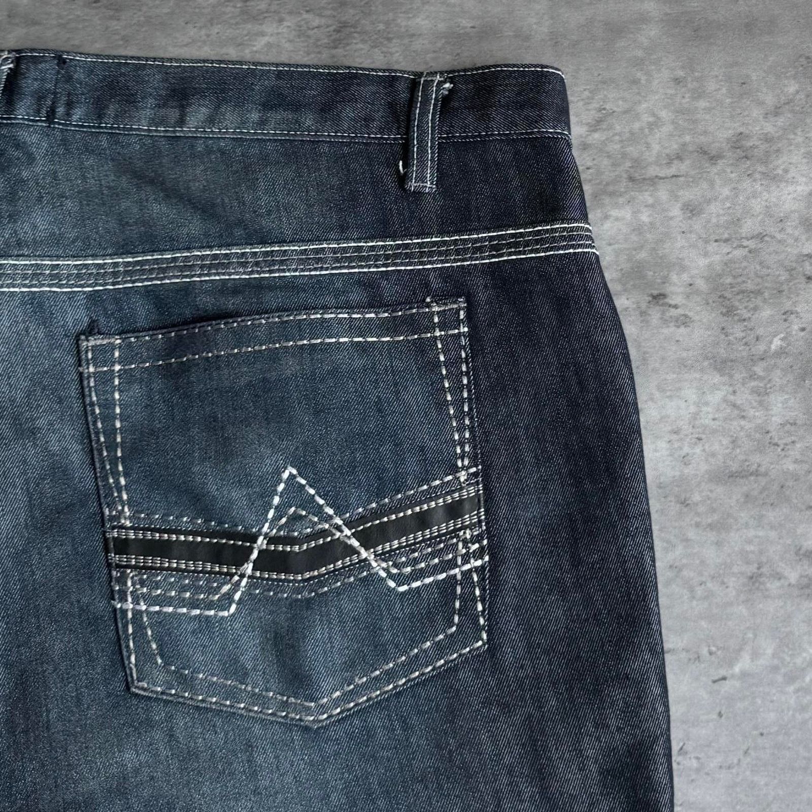 Japanese Brand × Southpole × Vintage Vintage Y2K Jnco Style Baggy Skater Grunge Opium Denim Jeans Size US 42 / EU 58 - 3 Thumbnail
