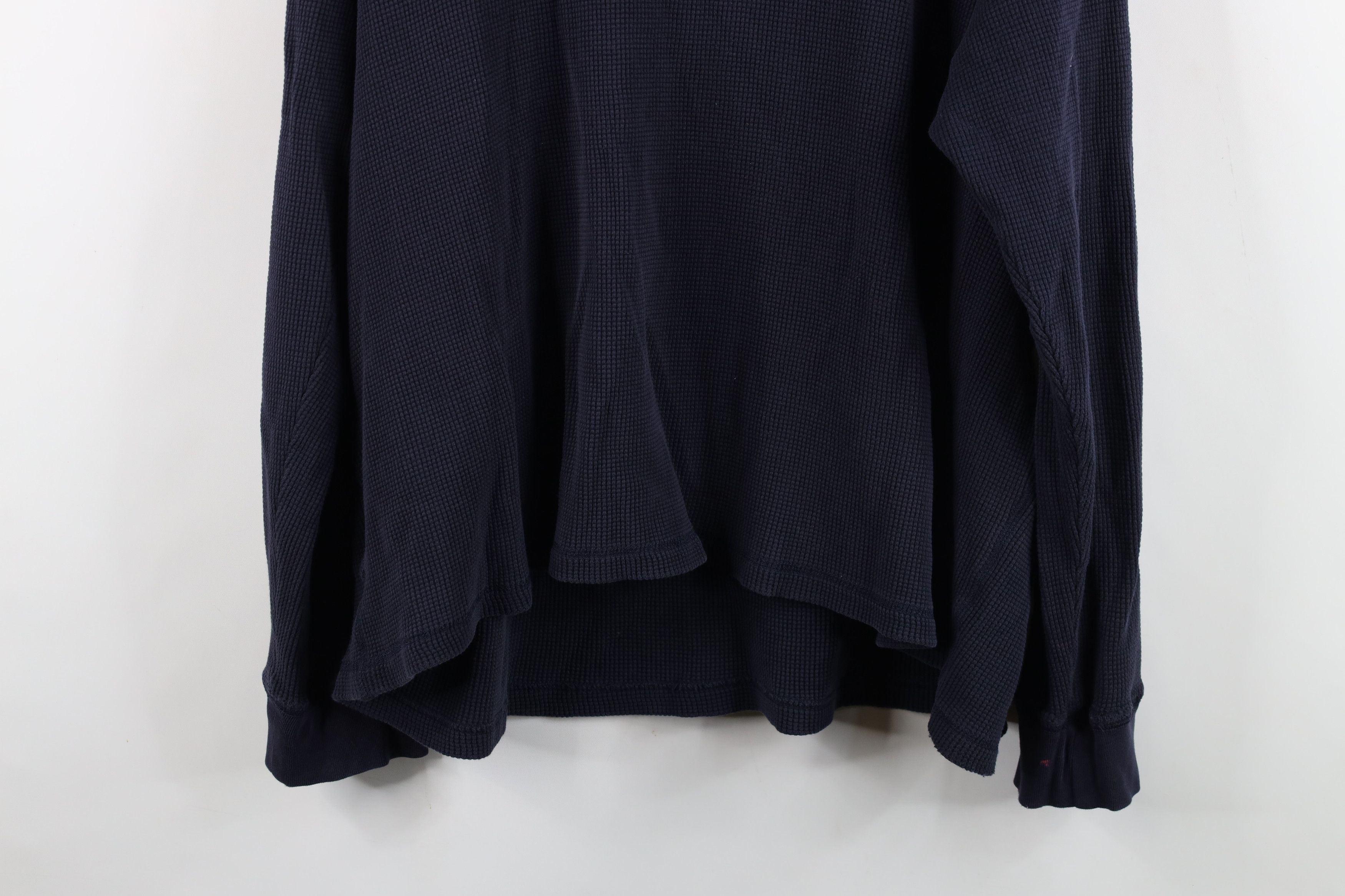 Ralph Lauren Vintage 90s Ralph Lauren Thermal Waffle Knit T-Shirt Blue Size US XXL / EU 58 / 5 - 15 Thumbnail