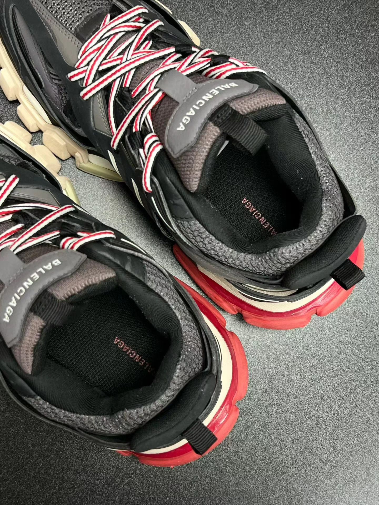 Balenciaga Balenciaga Track Black Red 39 Size US 8 / IT 38 - 4 Thumbnail