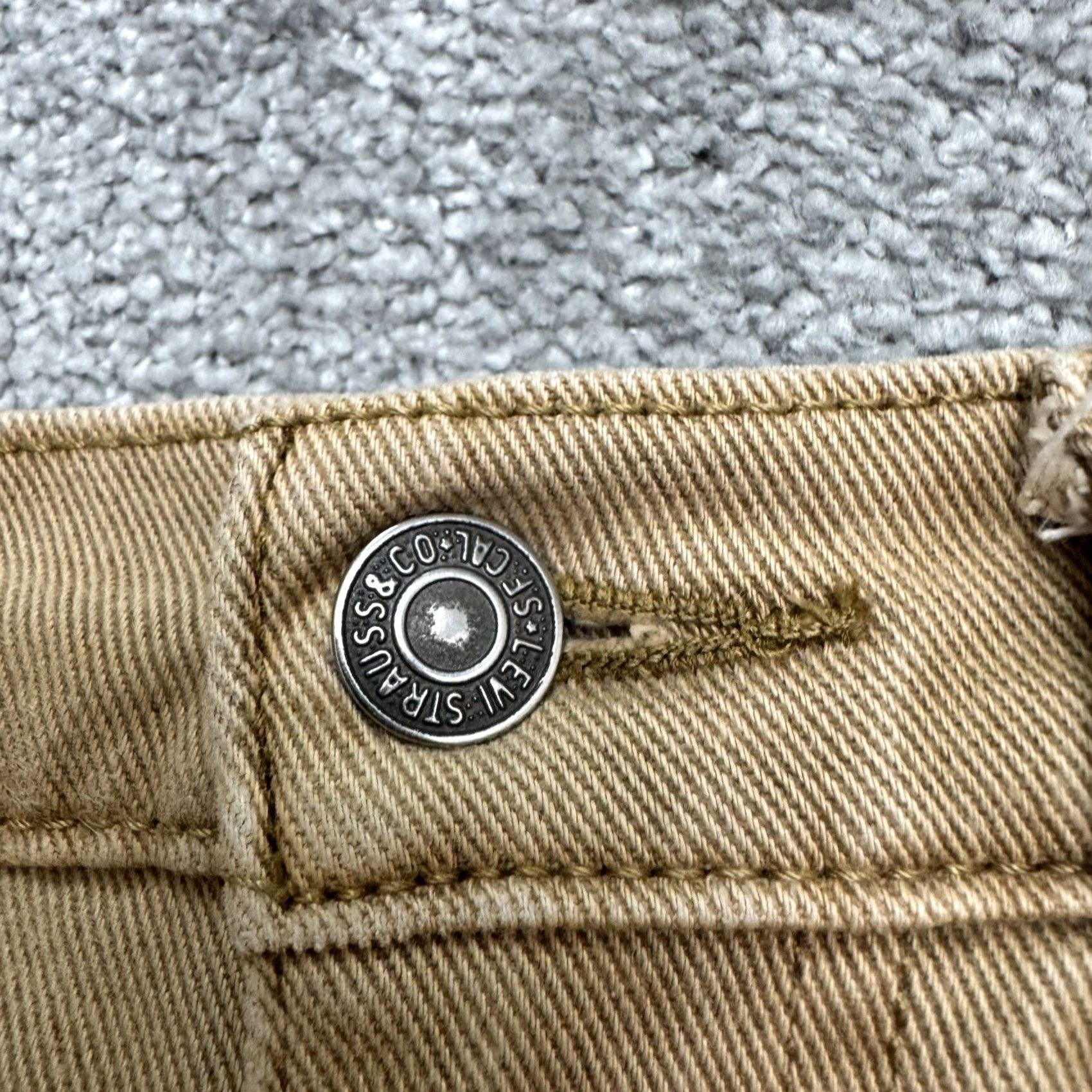 Levi's Levi's 514 Jeans Mens 30x27 Khaki Brown Cotton Denim Straight Regular Comfort Stretch Size US 30 / EU 46 - 4 Thumbnail