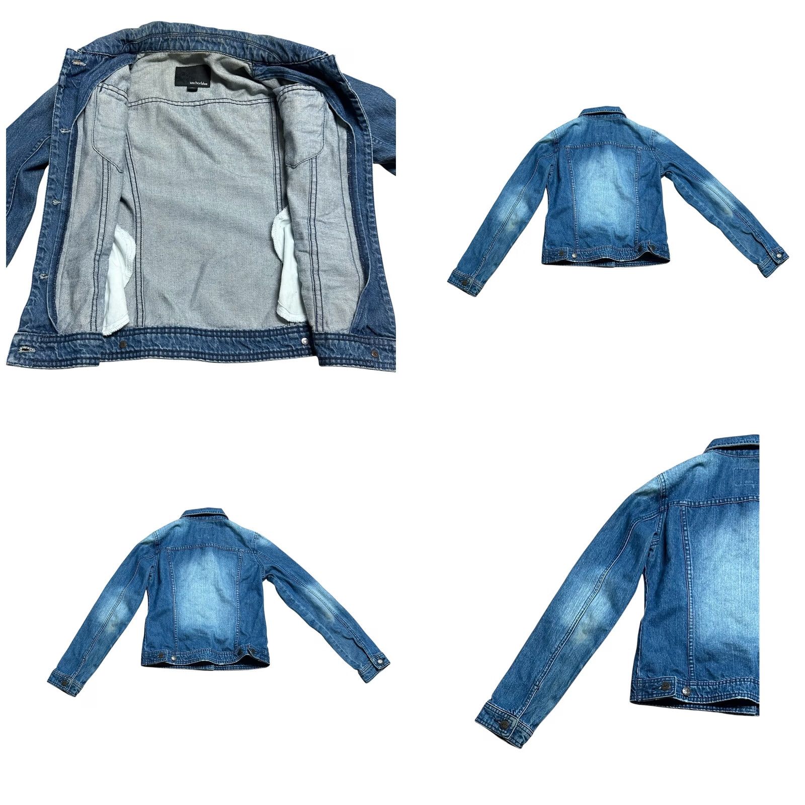 Vintage VINTAGE Anchor Blue Women's Jacket Jeans Button Up Size Small Long Sleeve 90s Casual Size S / US 4 / IT 40 - 8 Thumbnail