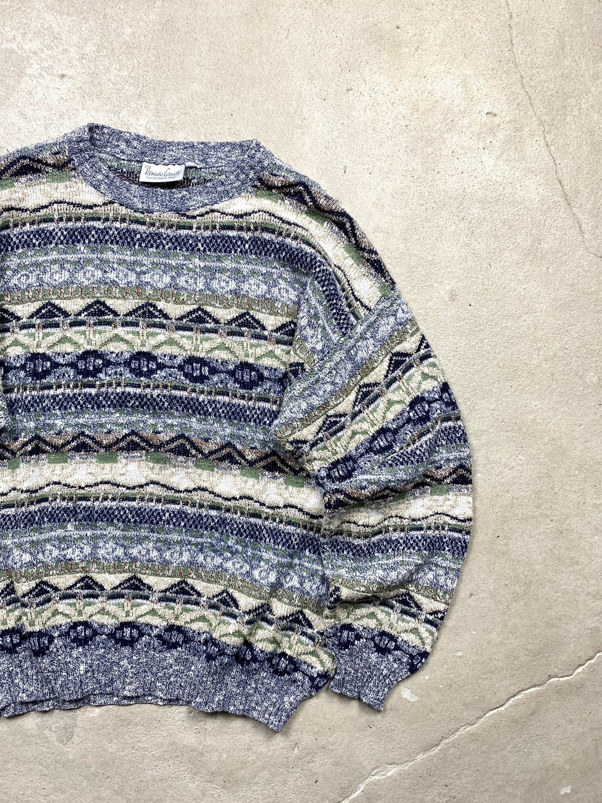 Coogi 90’s Japan Knit Striped Sweater Coogi style Carlo Colucci Size US M / EU 48-50 / 2 - 3 Thumbnail