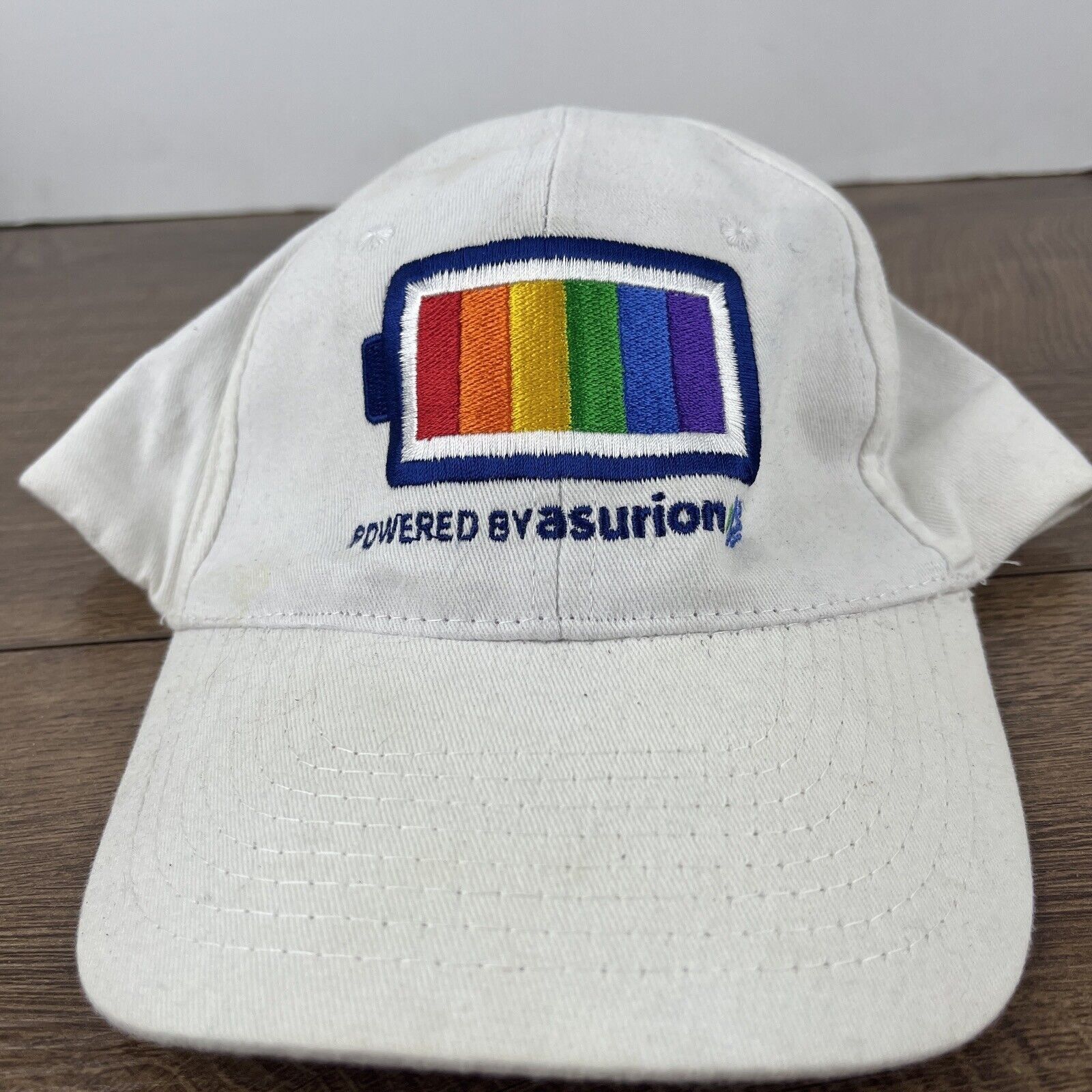 Other Asurion Hat Powered by Asurion White Hat Adjustable Adult Si Size ONE SIZE - 4 Thumbnail