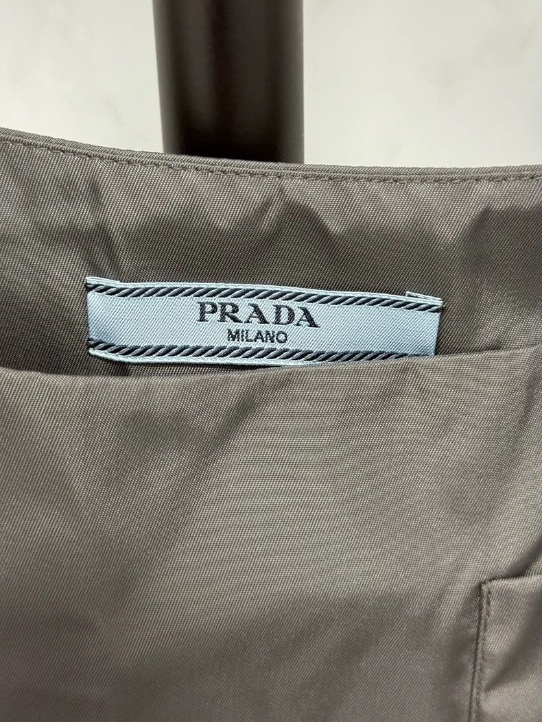 Prada Prada Gray nylon logo dress Size S / US 4 / IT 40 - 3 Thumbnail
