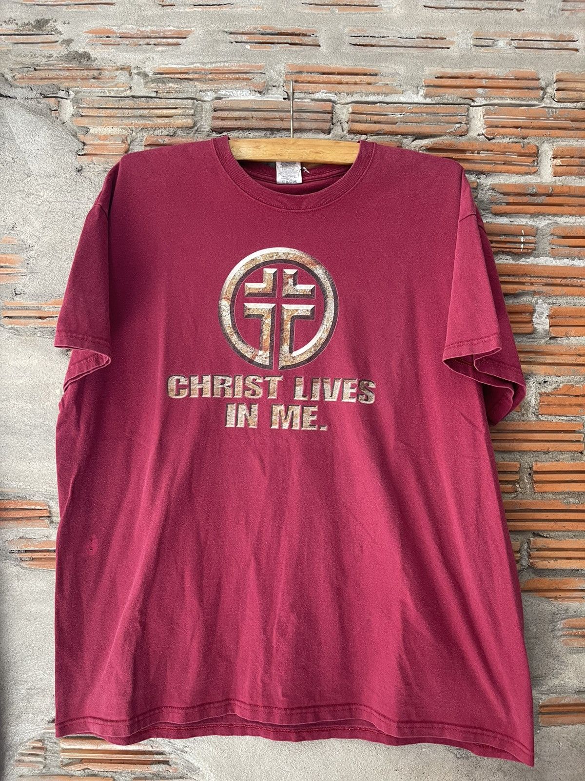 Vintage Vintage Jerzees "Christ Lives In Me" Graphic T-Shirt - 2XL Size US XXL / EU 58 / 5 - 8 Thumbnail