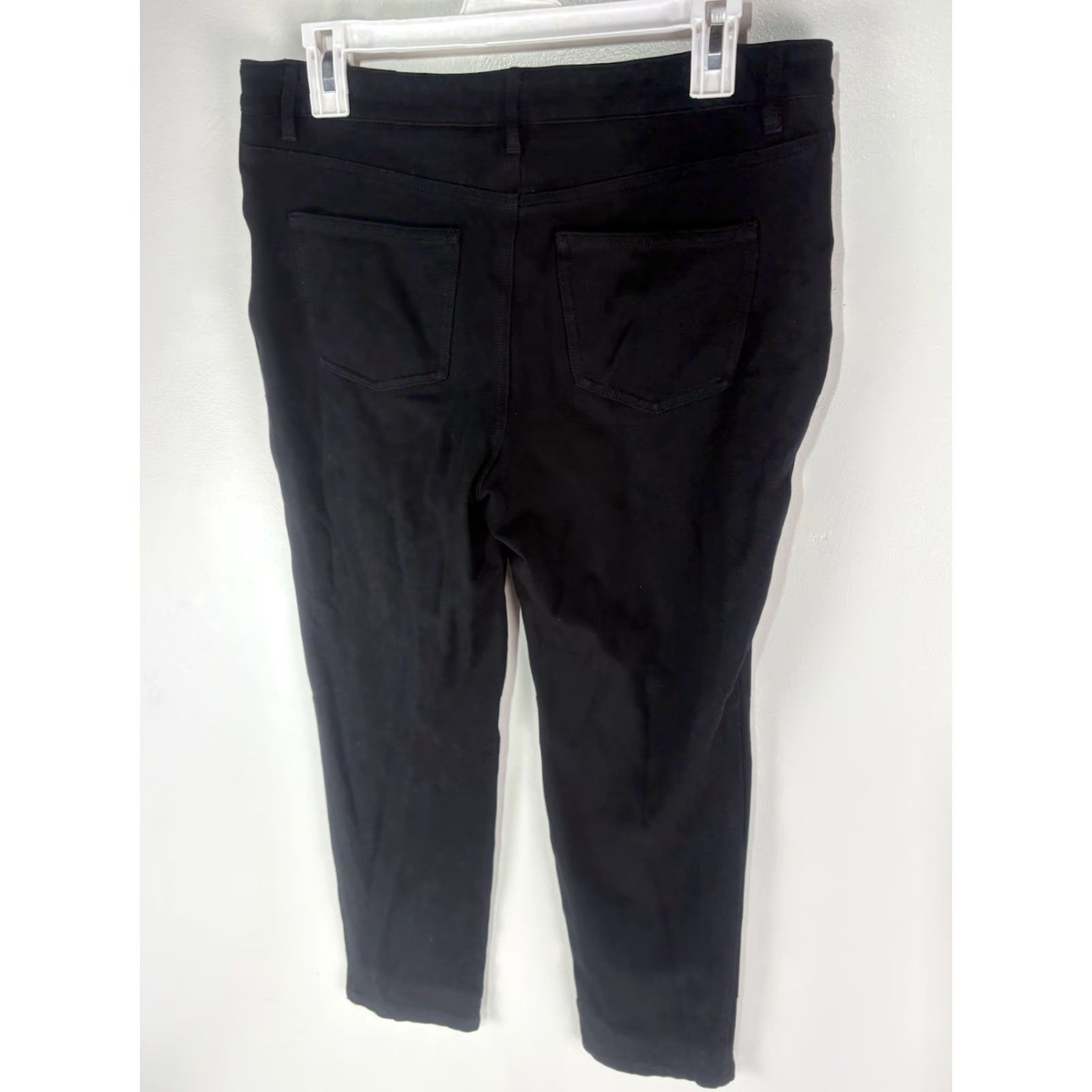 Talbots VINTAGE Talbots Petites Black Stretch Ankle Pants Womens Size 10P 90s City Casual Workwear Size 32" / US 10 / IT 46 - 3 Thumbnail