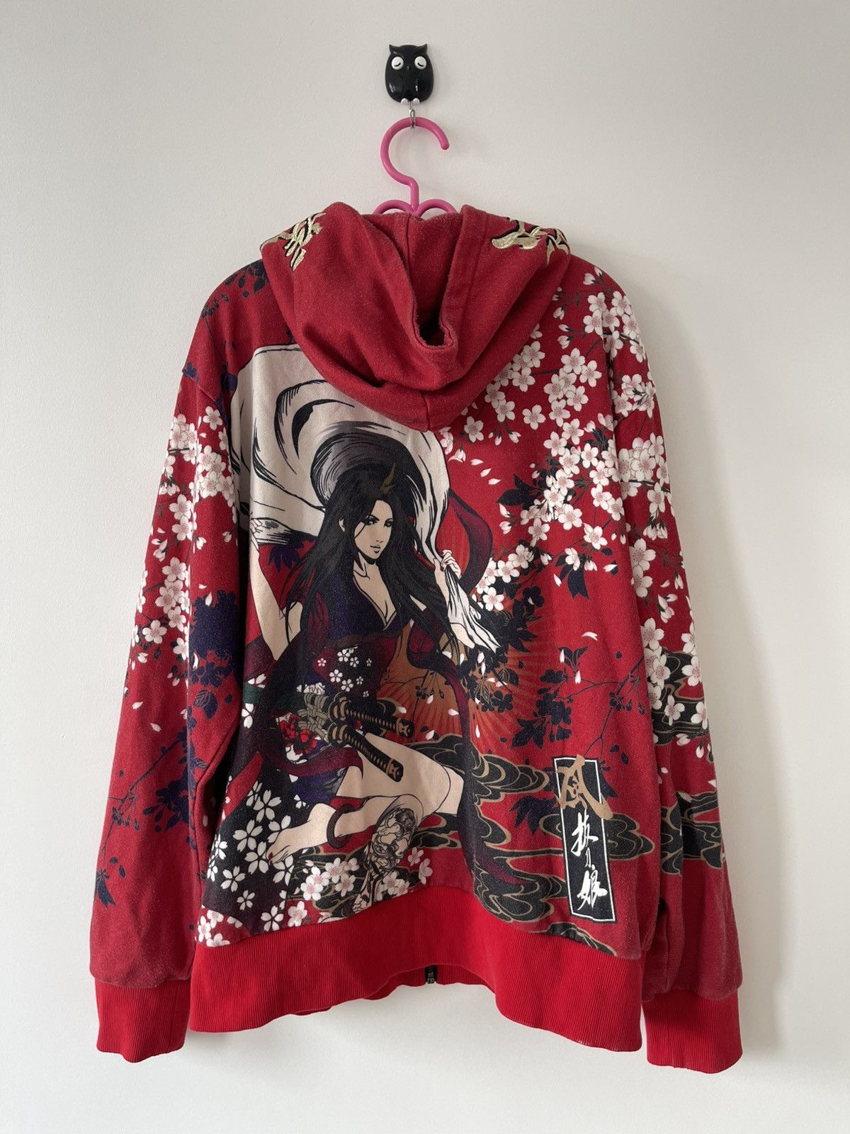 Japanese Brand Rare Vintage DIVINE RETRIBUTION Satanic Geisha Sukajan Size US XL / EU 56 / 4 - 1 Thumbnail