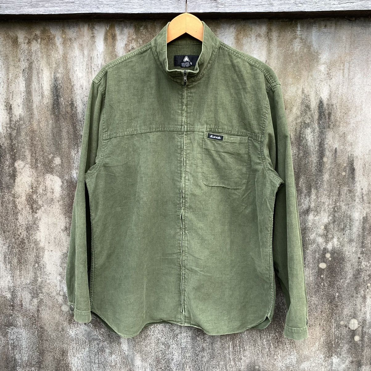 Airwalk Vintage AIR WALK Corduroy Flannel Zipper Shirt Size US L / EU 52-54 / 3 - 1 Thumbnail