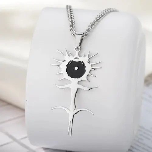 Jewelry Ghostemane Ghost Chain Music Cartoon Clown Dance Necklace Size ONE SIZE - 3 Thumbnail