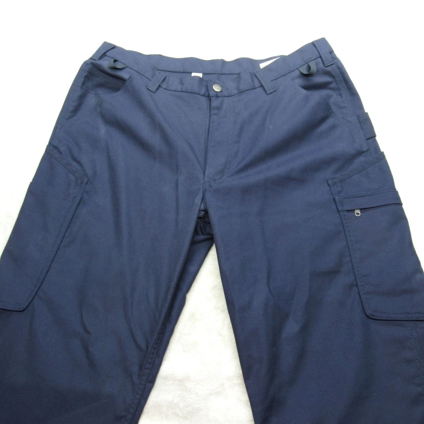 Carhartt Carhartt Pants Mens 36 36x31 Navy Rugged Loose Fit Cargo Pockets Work Bootcut Size US 36 / EU 52 - 7 Thumbnail