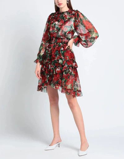 Dolce & Gabbana o1y0825 Crewneck Mini Dress in Multicolor Size M / US 6-8 / IT 42-44 - 4 Thumbnail