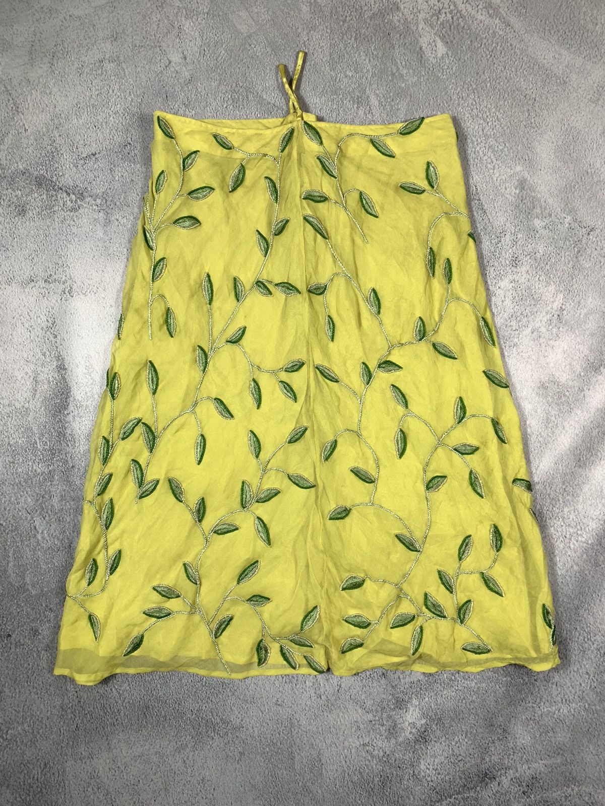 Japanese Brand × Vintage Vintage Y2K Japanese beads flora midi skirt streetwear Size 28" / US 6 / IT 42 - 5 Thumbnail