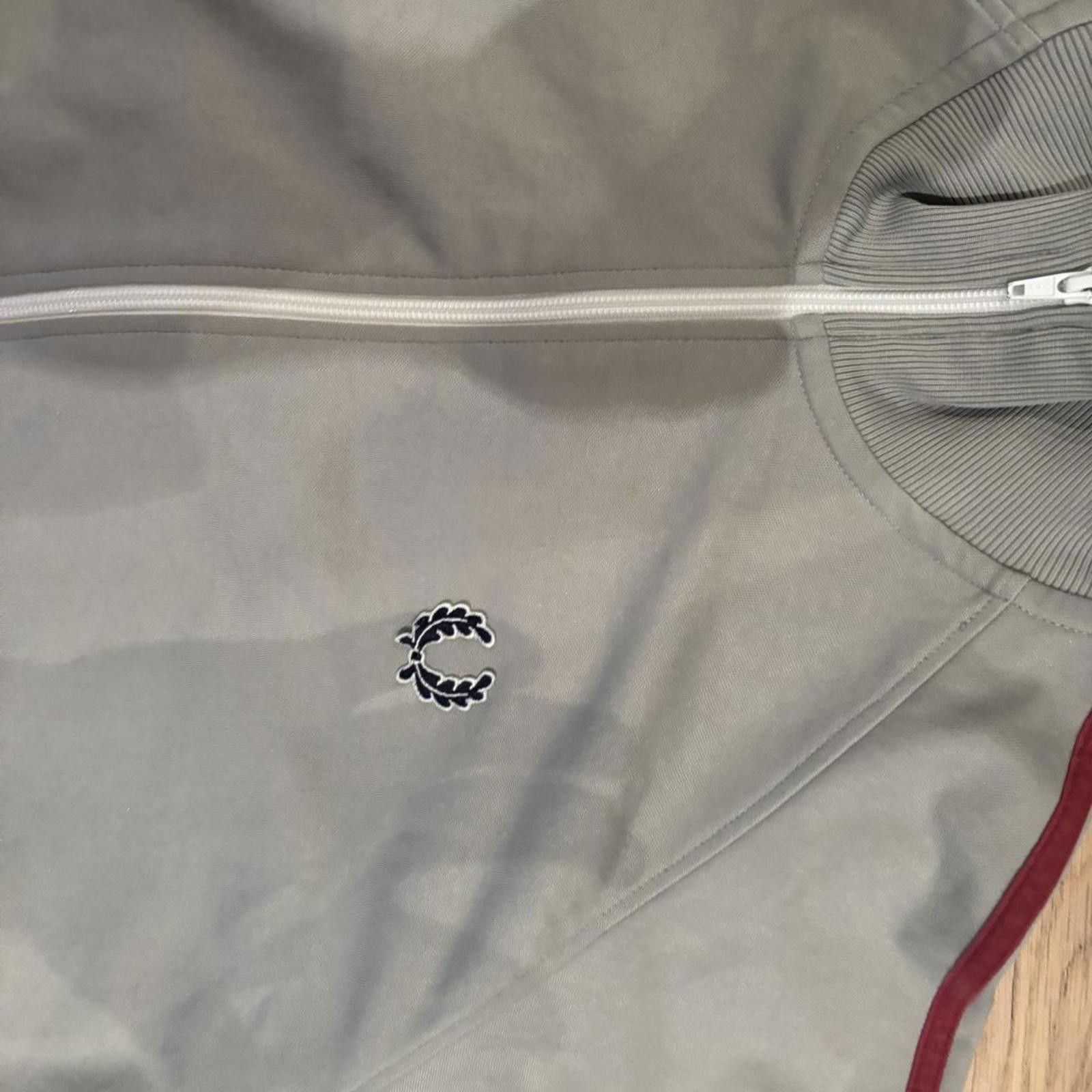 Fred Perry Fred Perry Track Jacket – Light Gray/Red Size US L / EU 52-54 / 3 - 4 Thumbnail