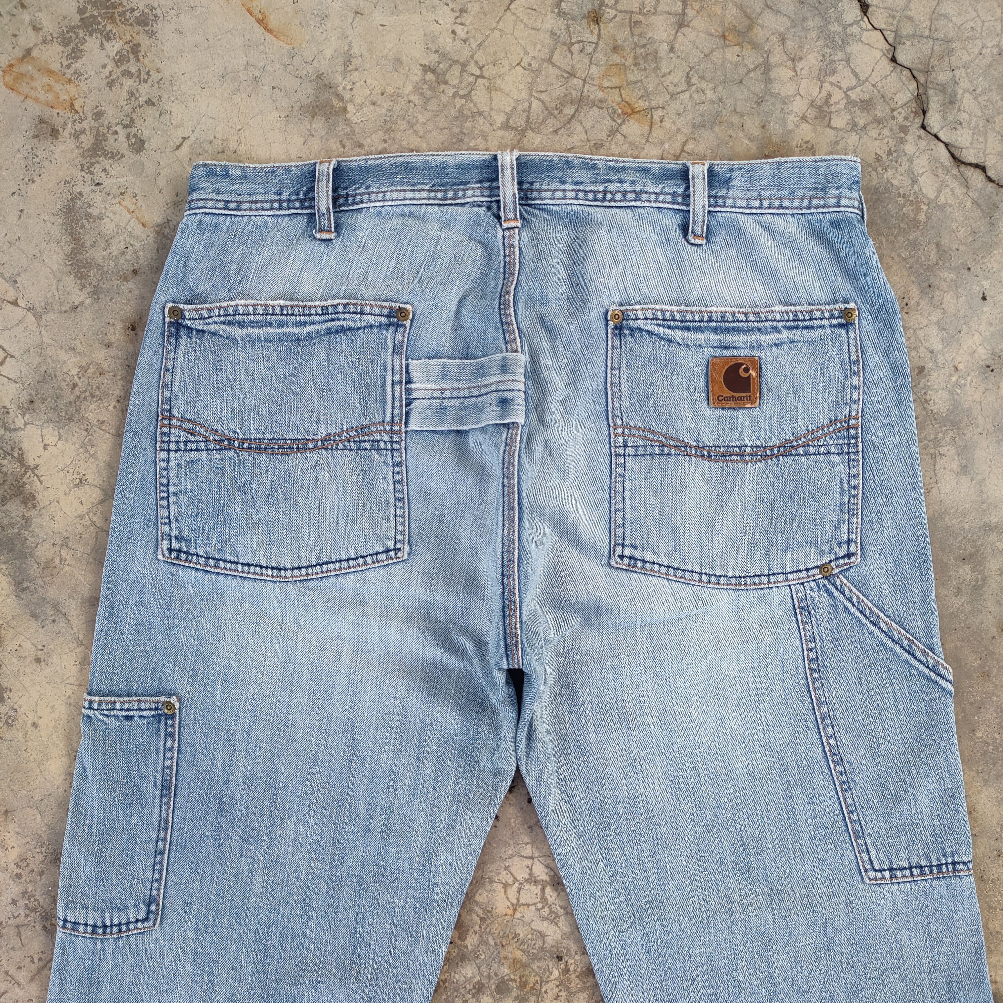 Carhartt VINTAGE CARHARTT CARPENTER FADED JEANS DENIM PANTS Size US 38 / EU 54 - 10 Thumbnail