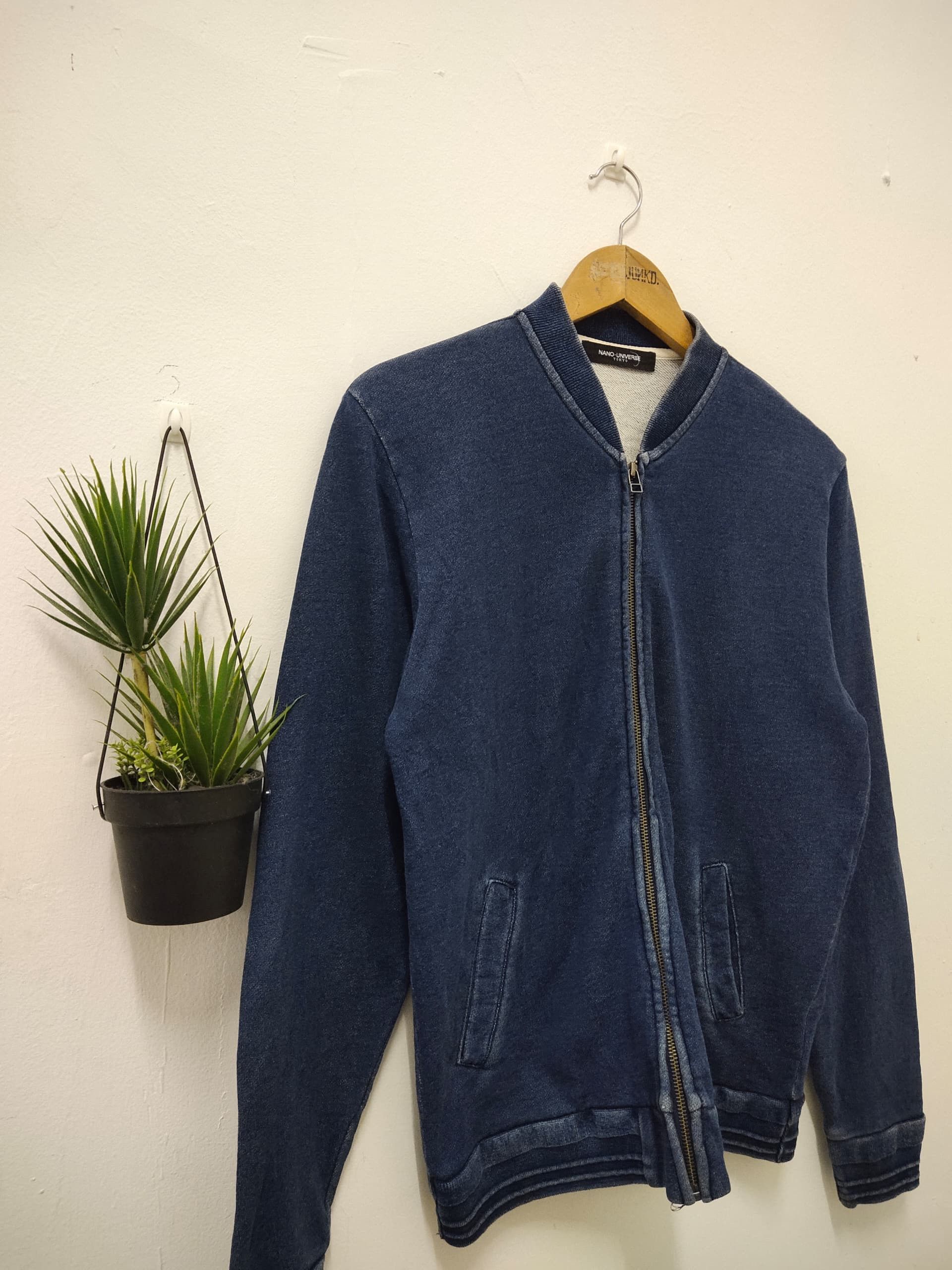Japanese Brand Nano Universe Denim bomber jacket streetwear carhartt Size US M / EU 48-50 / 2 - 5 Thumbnail