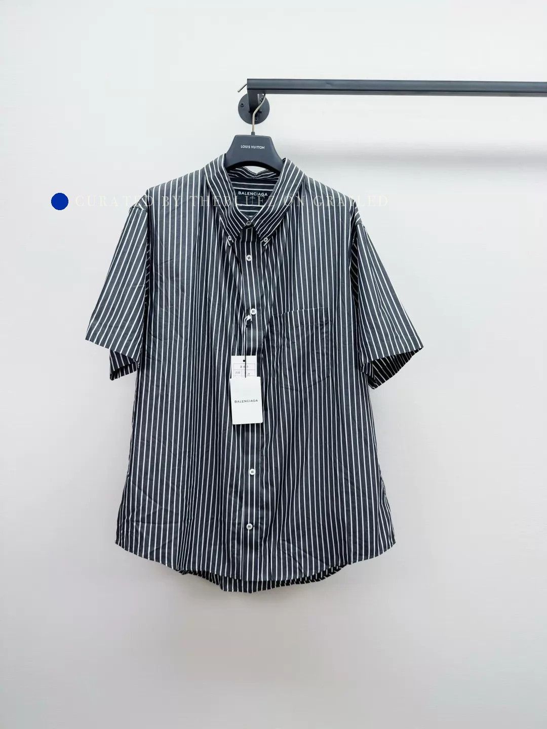 Balenciaga Vertical Stripe Button-Up Shirt in Multi Size US M / EU 48-50 / 2 - 1 Thumbnail