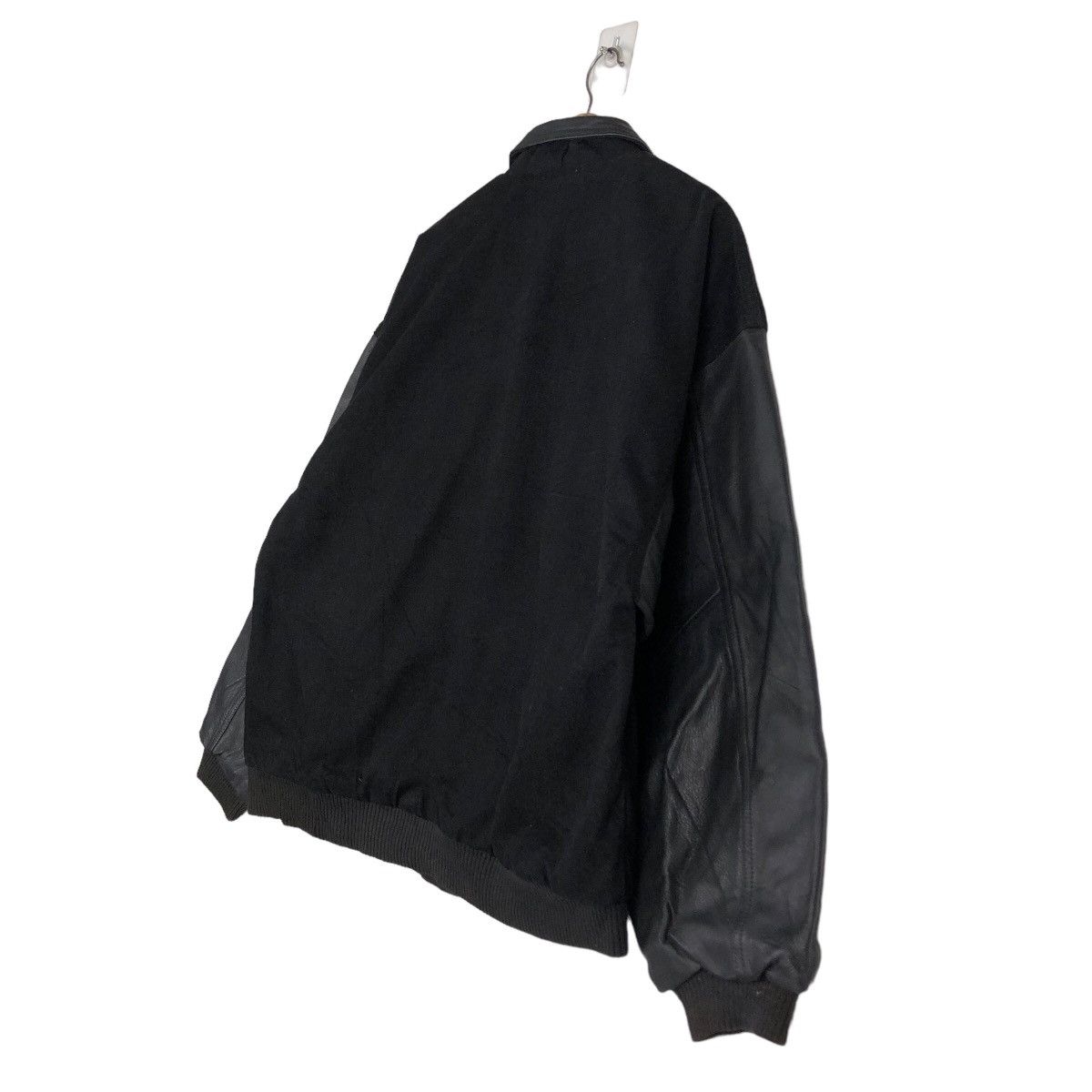 Japanese Brand 🔥Vintage Bomber Leather Jacket Fly Worker Bosch Big Logo Size US M / EU 48-50 / 2 - 10 Thumbnail