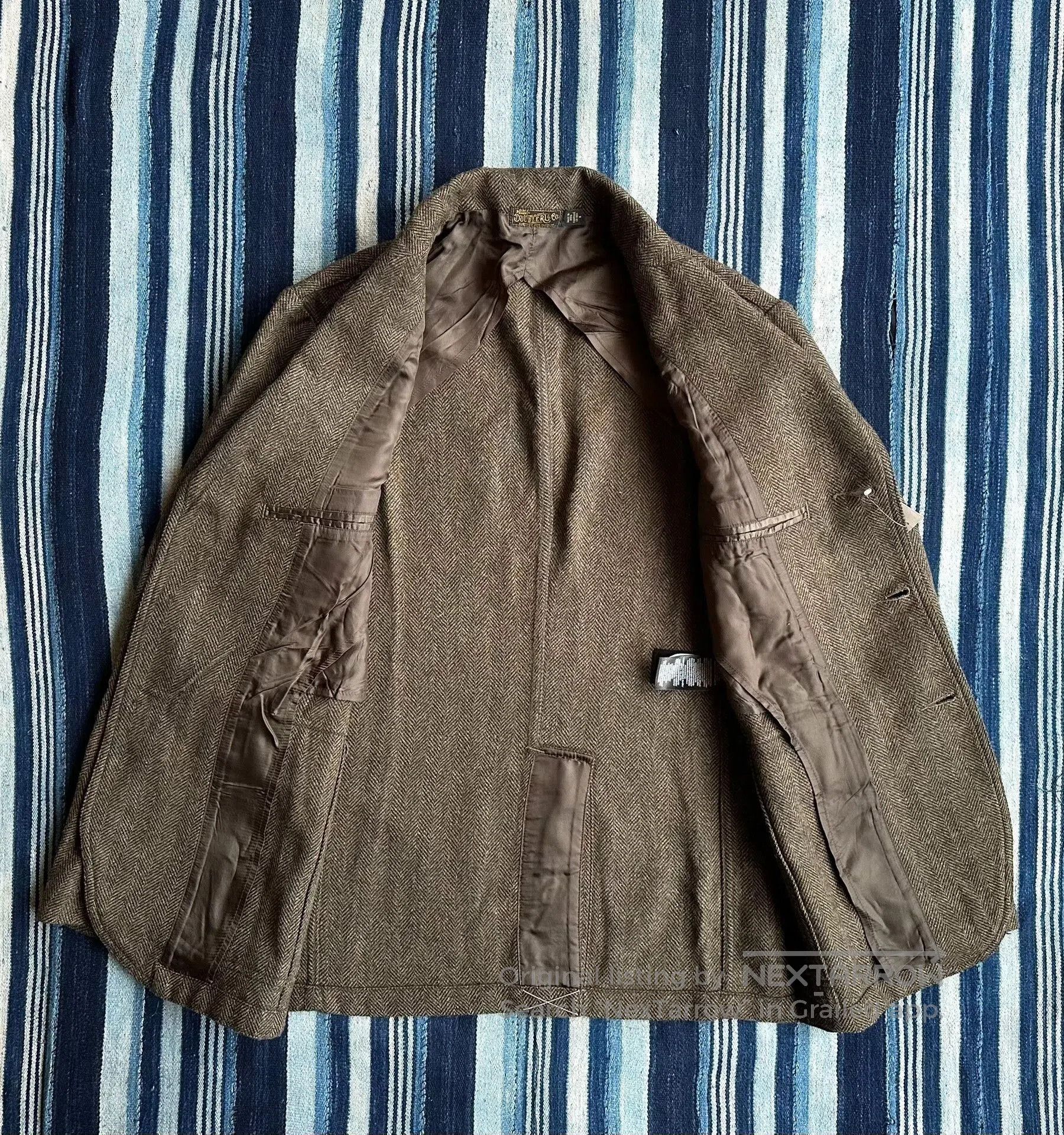 RRL Ralph Lauren RRL Unconstructed Herringbone Sport Coat. Size US M / EU 48-50 / 2 - 4 Thumbnail