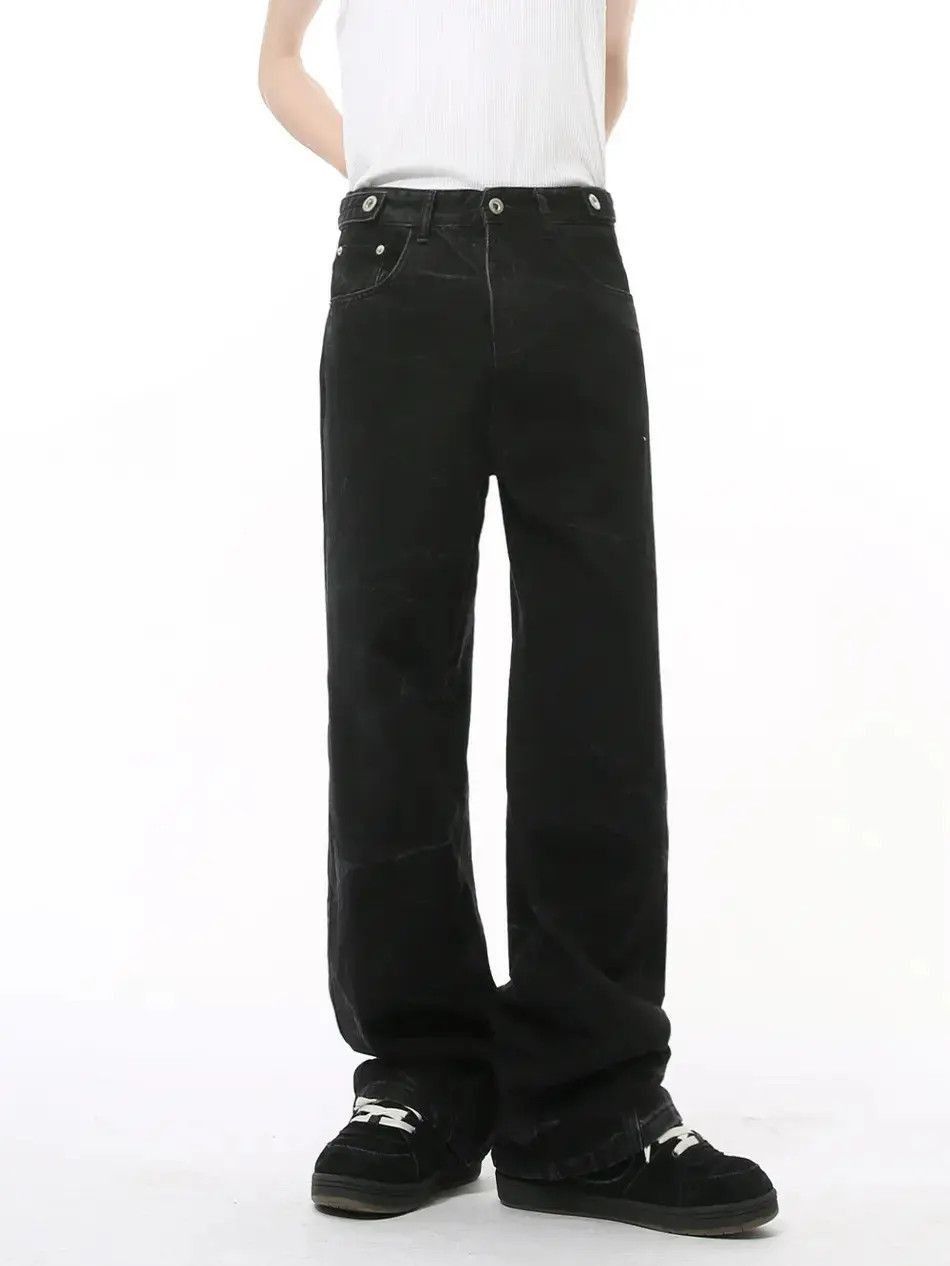 Japanese Brand Retro loose straight leg high street tie dye jeans Size US 32 / EU 48 - 4 Thumbnail