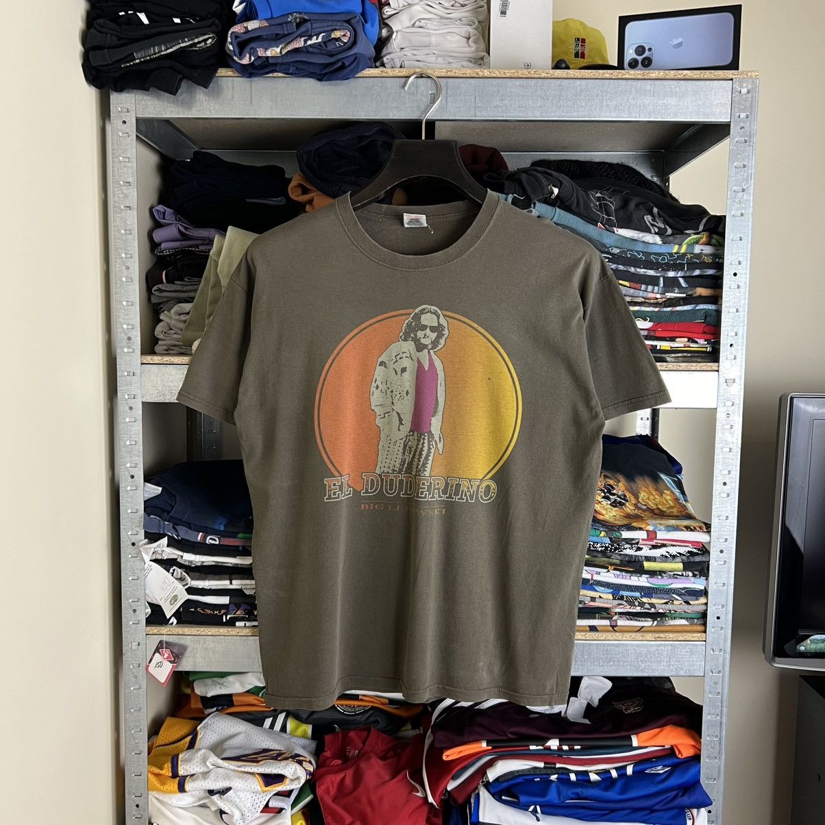 Vintage Rare! The Big Lebowski El Duderino Official The Dude Tee 00s Size US L / EU 52-54 / 3 - 1 Thumbnail