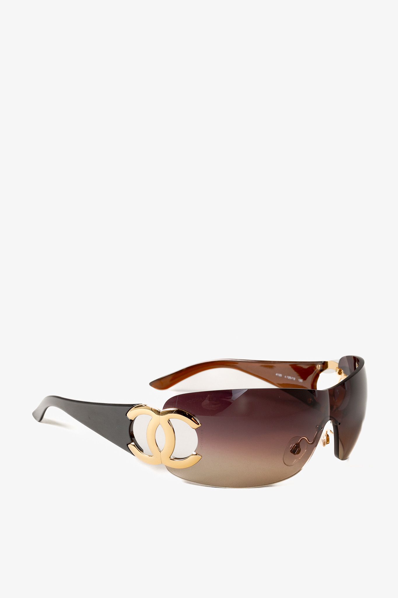 Chanel Chanel 4125 CC Logo Rimless Shield Sunglasses | Grailed