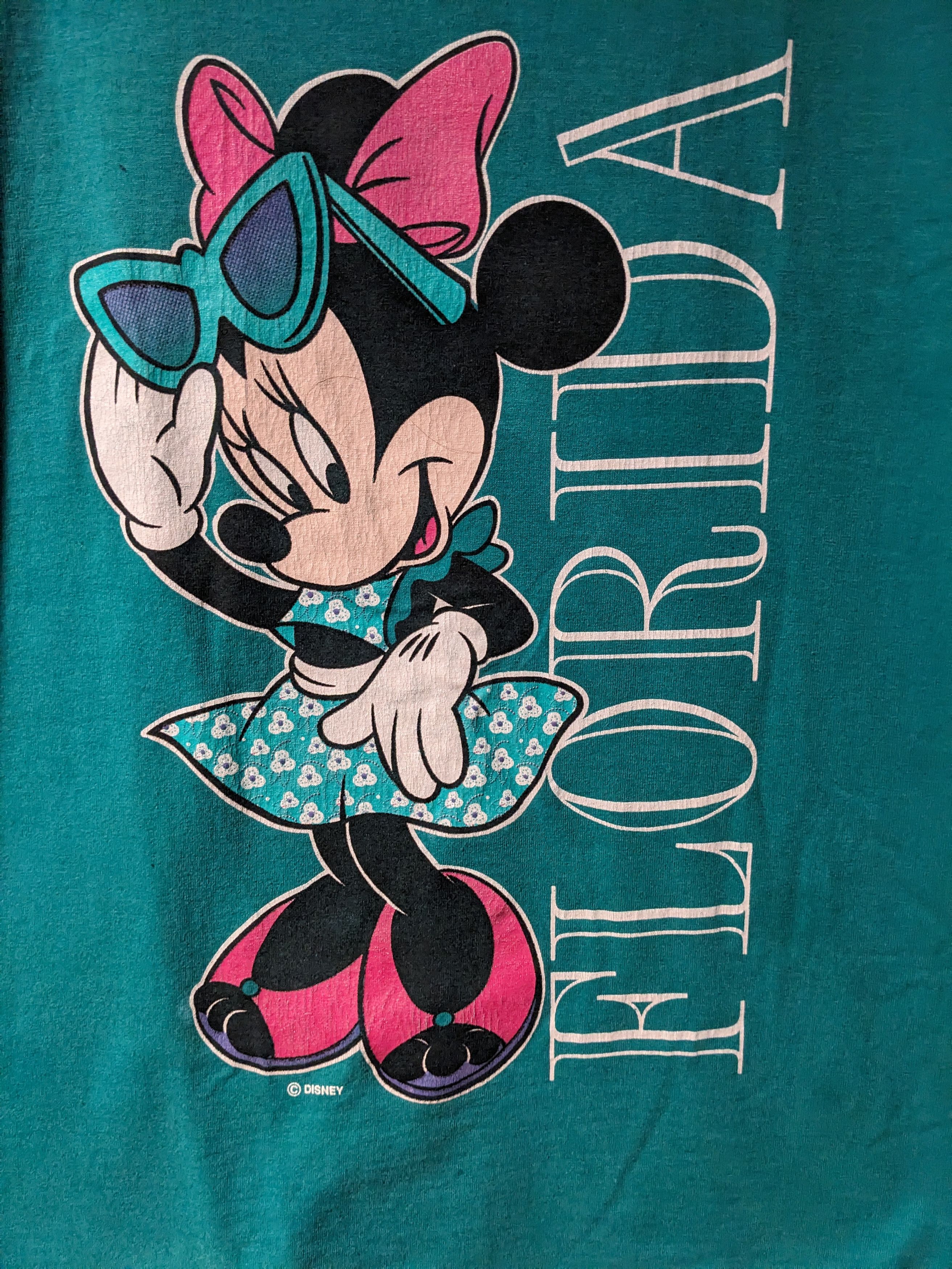 Disney × Vintage Vintage 80s Minnie Mouse Florida Disney World T-Shirt Size US XL / EU 56 / 4 - 2 Thumbnail