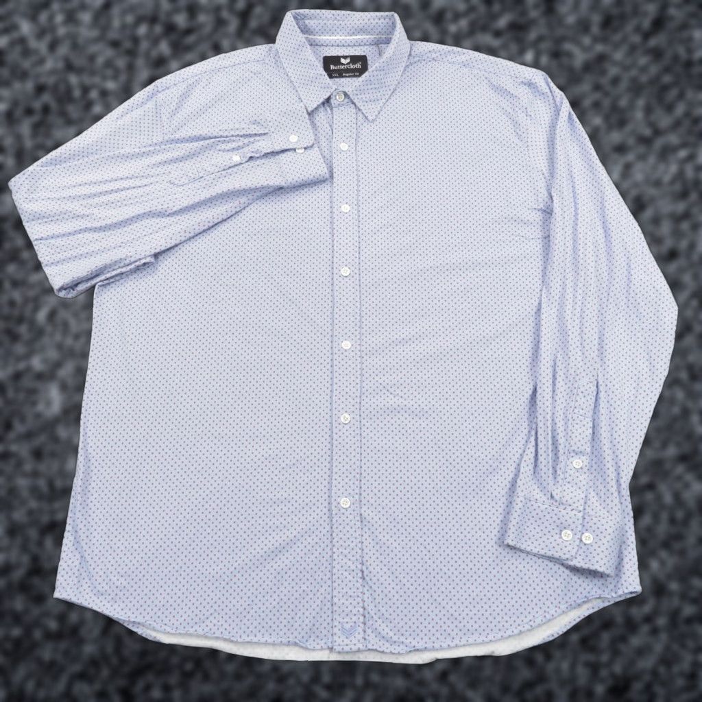 Vintage Buttercloth Shirt Men XXXL Blue Red Graphic Print Icy Cotton Performance Cooling Shirt? Size US XXL / EU 58 / 5 - 1 Thumbnail