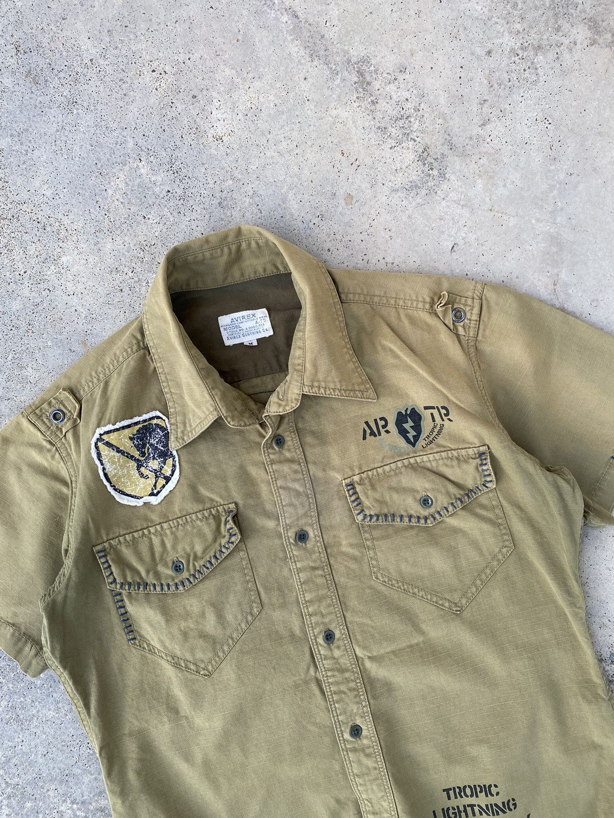 Avirex Faded Avirex Patches Logo Vietnam War Works Shirt Size US M / EU 48-50 / 2 - 7 Thumbnail