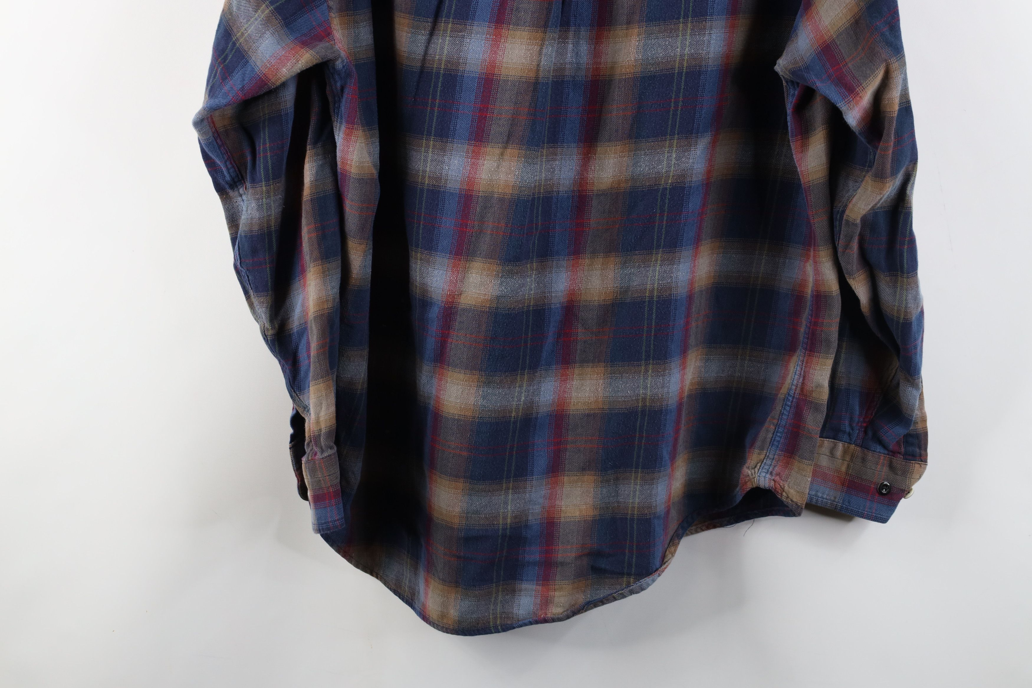 Vintage Vintage 90s Streetwear Rainbow Plaid Flannel Button Shirt Size US M / EU 48-50 / 2 - 14 Thumbnail
