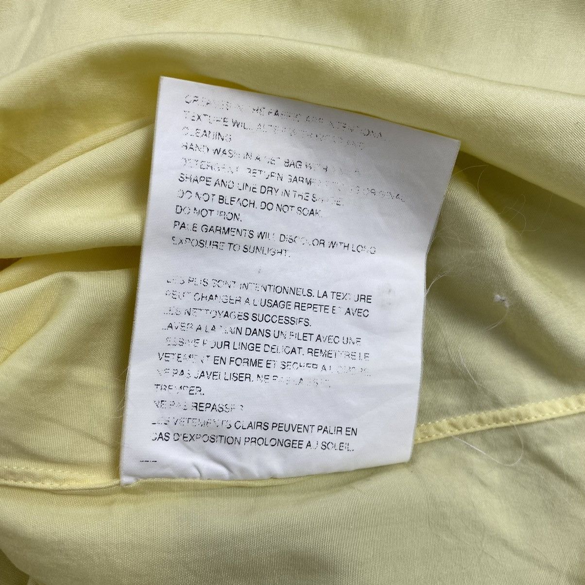 Comme des Garcons Homme AW03 Comme Des Garcons Homme CDG Yellow Shirt Designer Size US L / EU 52-54 / 3 - 10 Thumbnail