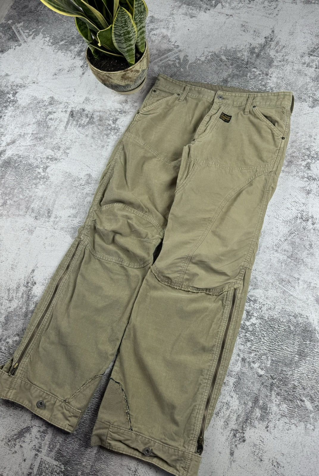 G-Star G-Star Denim Concept Elwood Velvet Y2K Pants Trousers Jeans Size US 33 - 4 Thumbnail