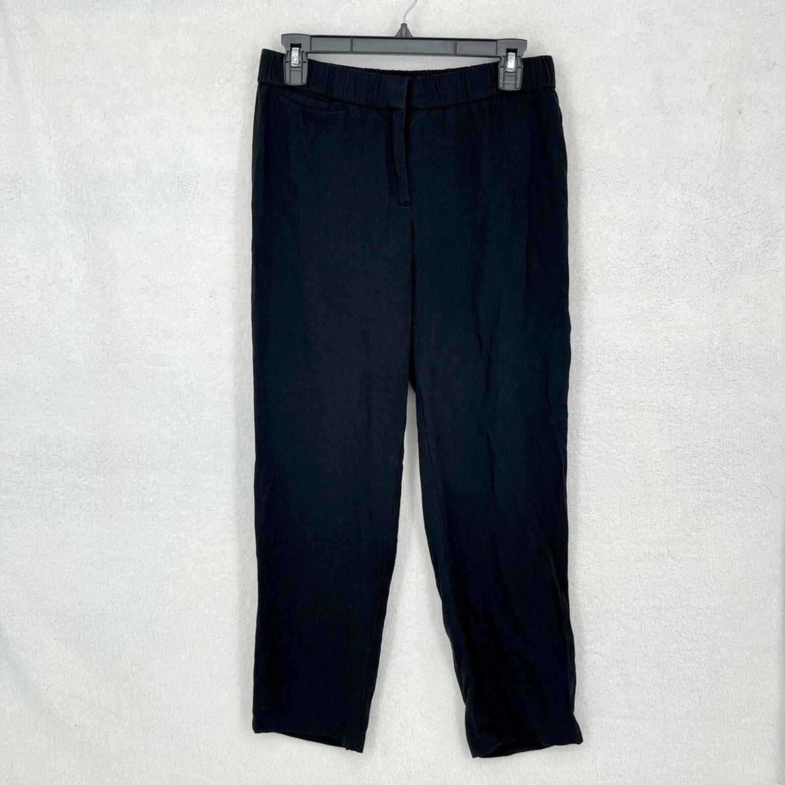 Eileen Fisher Eileen Fisher Black Trousers Mid Rise Pants Size Small Size 29" - 1 Thumbnail