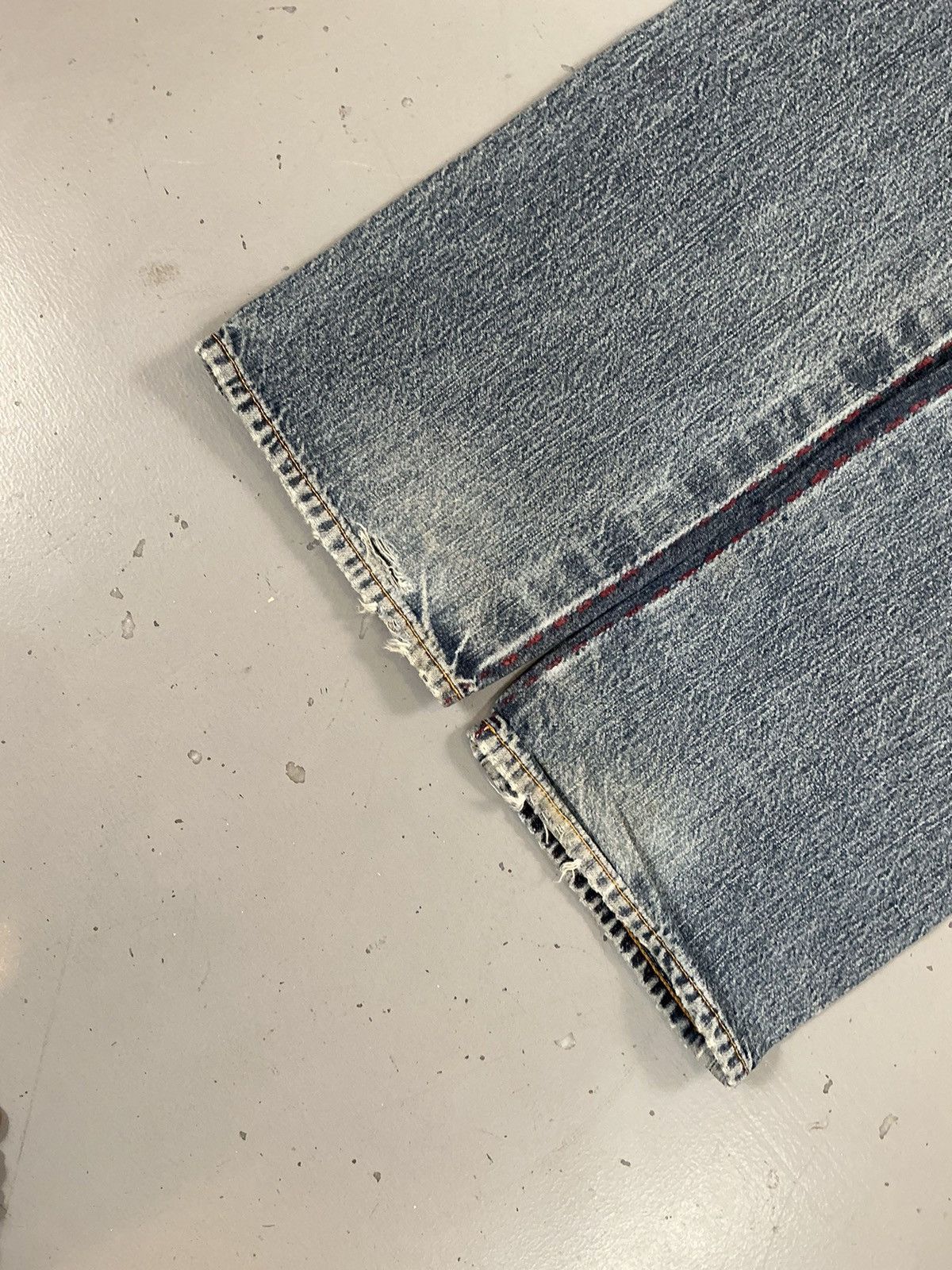 Japanese Brand × Vintage Vintage Evisu inspired Japanese SpellOut embroidered denim Size US 34 / EU 50 - 10 Thumbnail